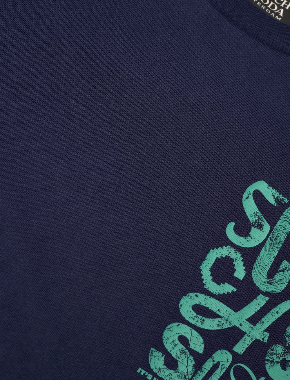 Scotch & Soda - Regular Fit Left Chest Logo T-shirt - short-sleeved t-shirts - peacoat - 2