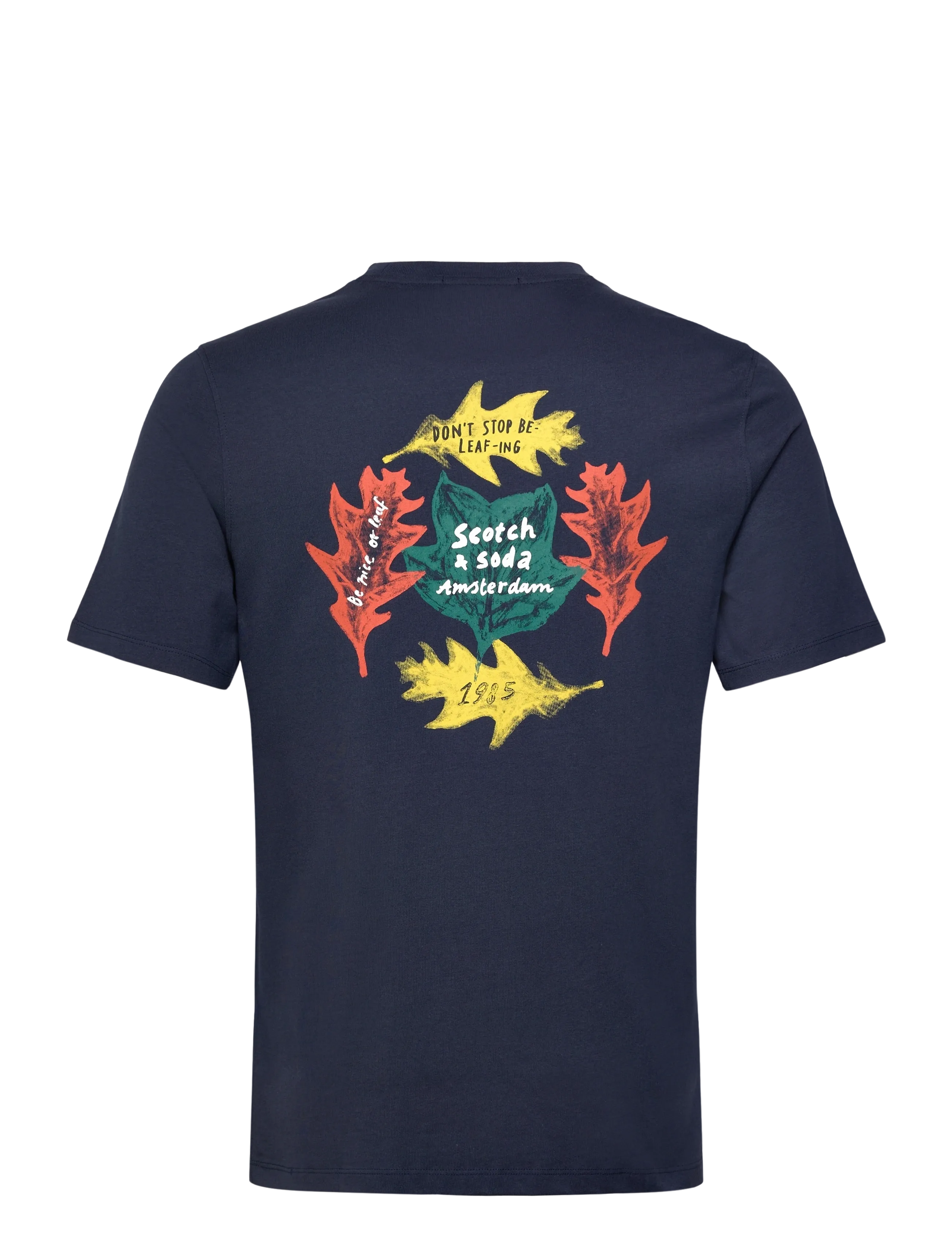 Scotch & Soda - Regular Fit Front + Back AW T-shirt - peacoat - 1