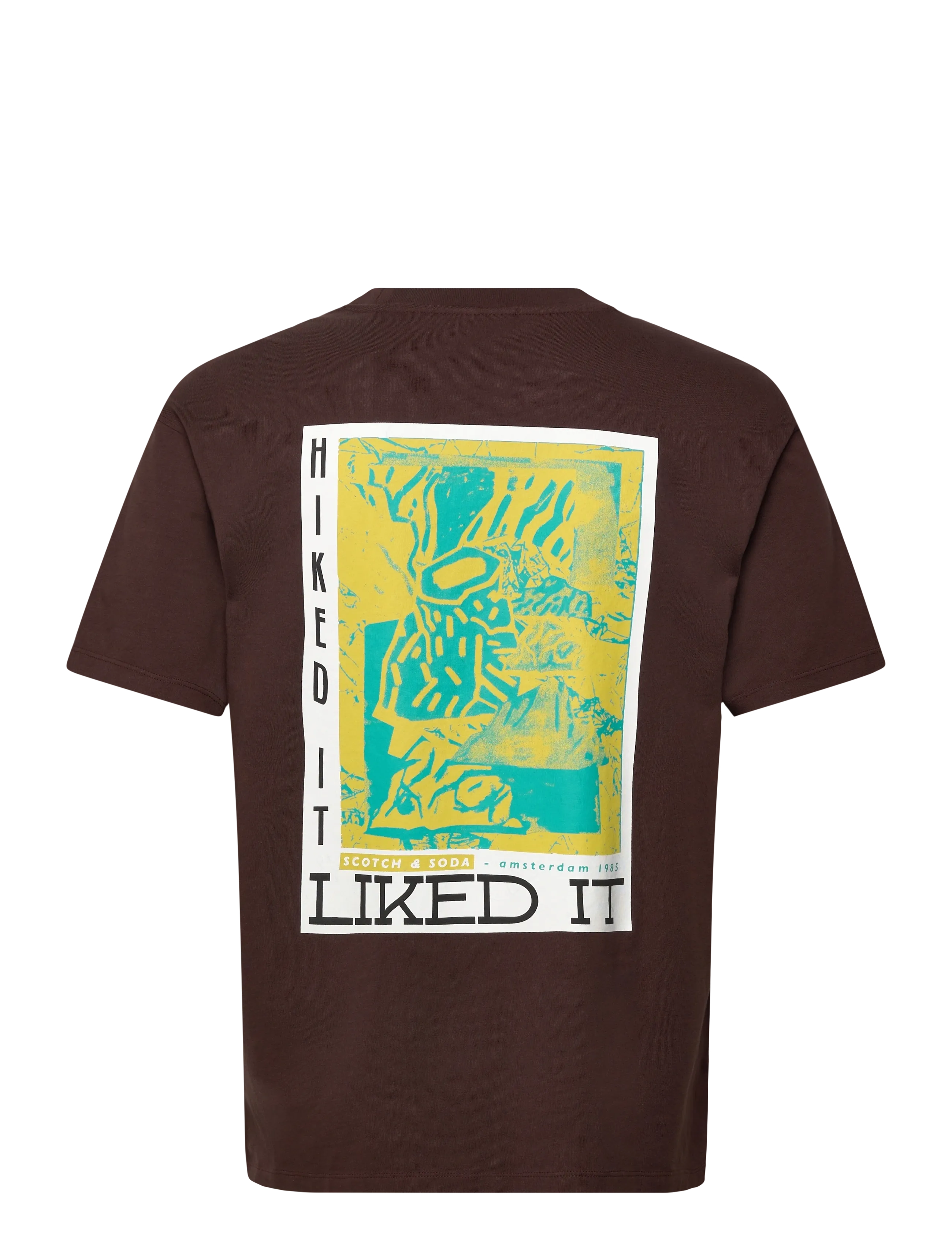 Scotch & Soda - Relaxed Fit Front + Back AW T-shirt - kortærmede t-shirts - demitasse - 1