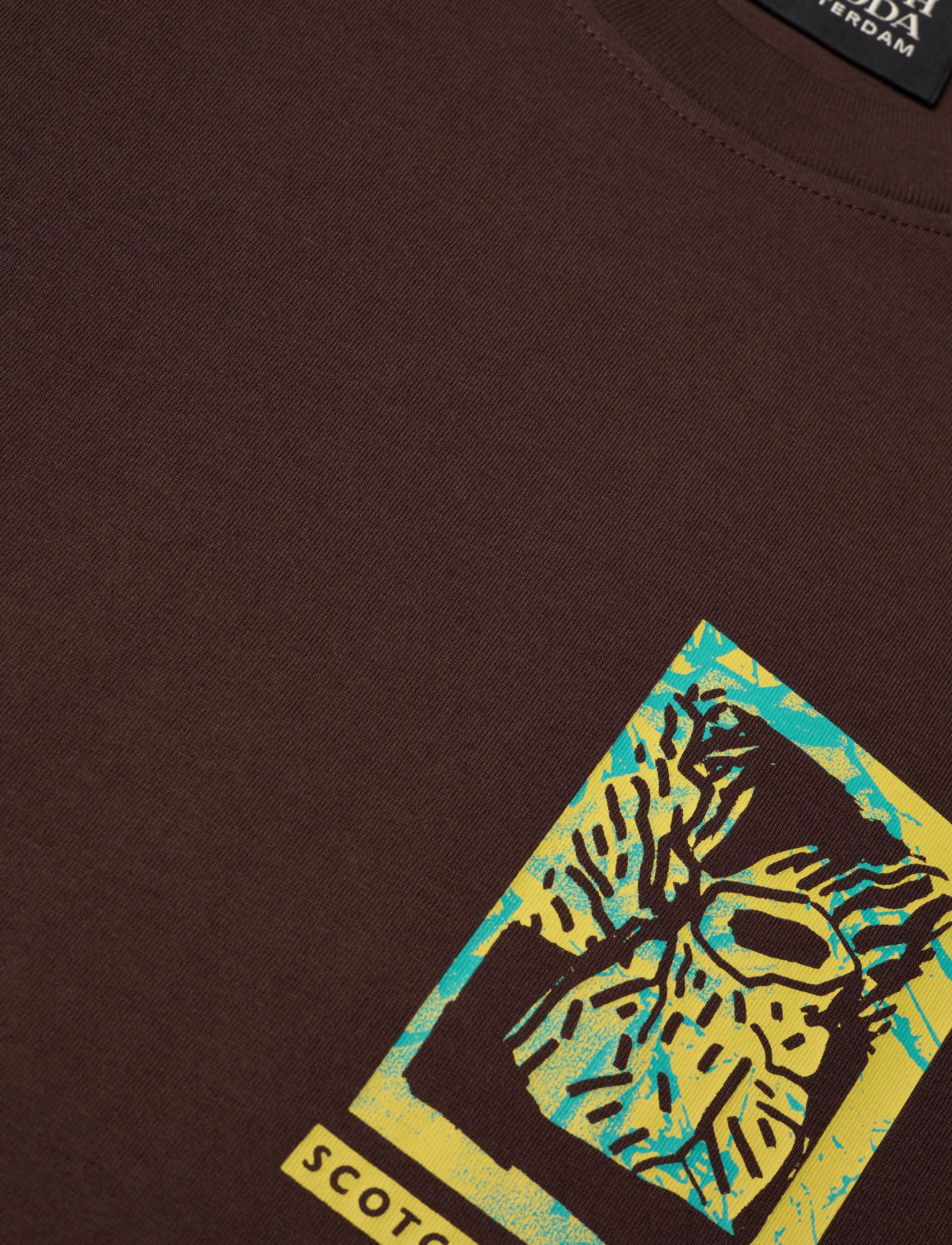 Scotch & Soda - Relaxed Fit Front + Back AW T-shirt - kortærmede t-shirts - demitasse - 2