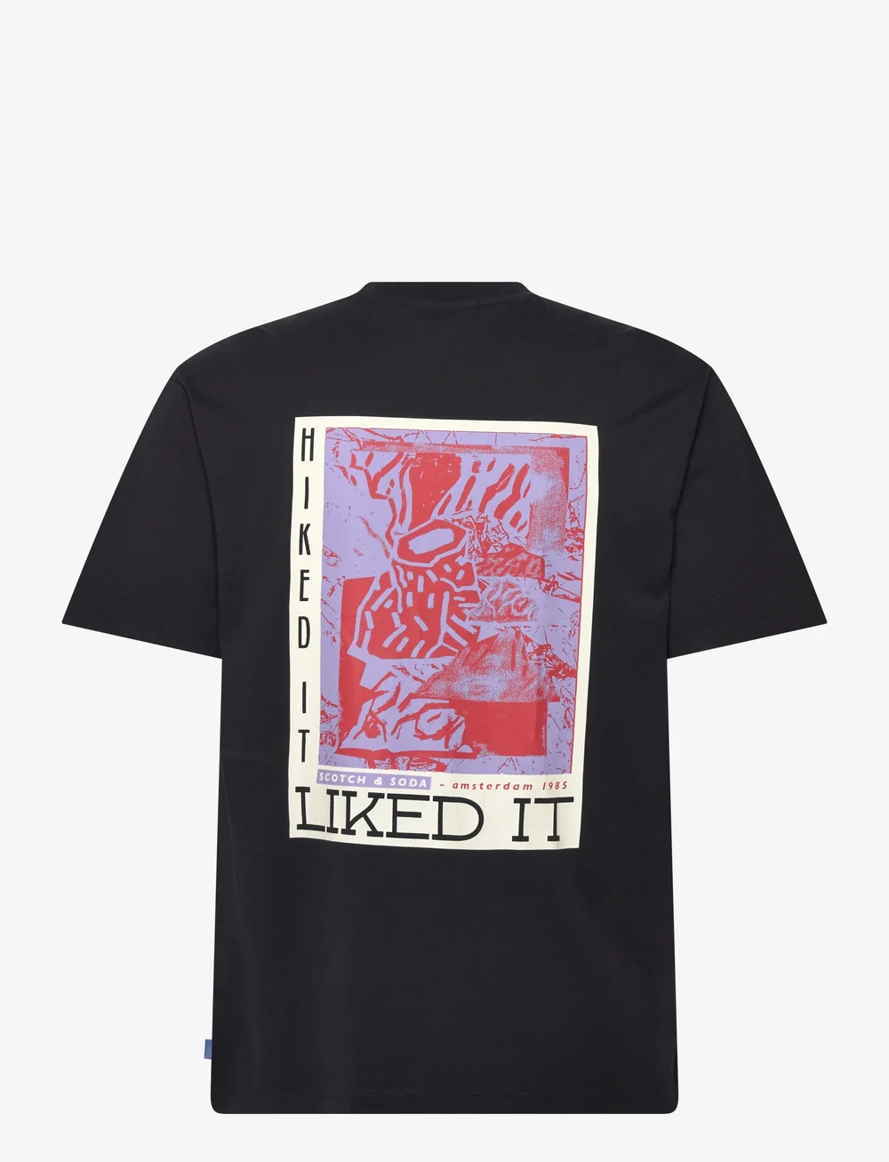 Scotch & Soda - Relaxed Fit Front + Back AW T-shirt - lühikeste varrukatega t-särgid - meteorite - 1