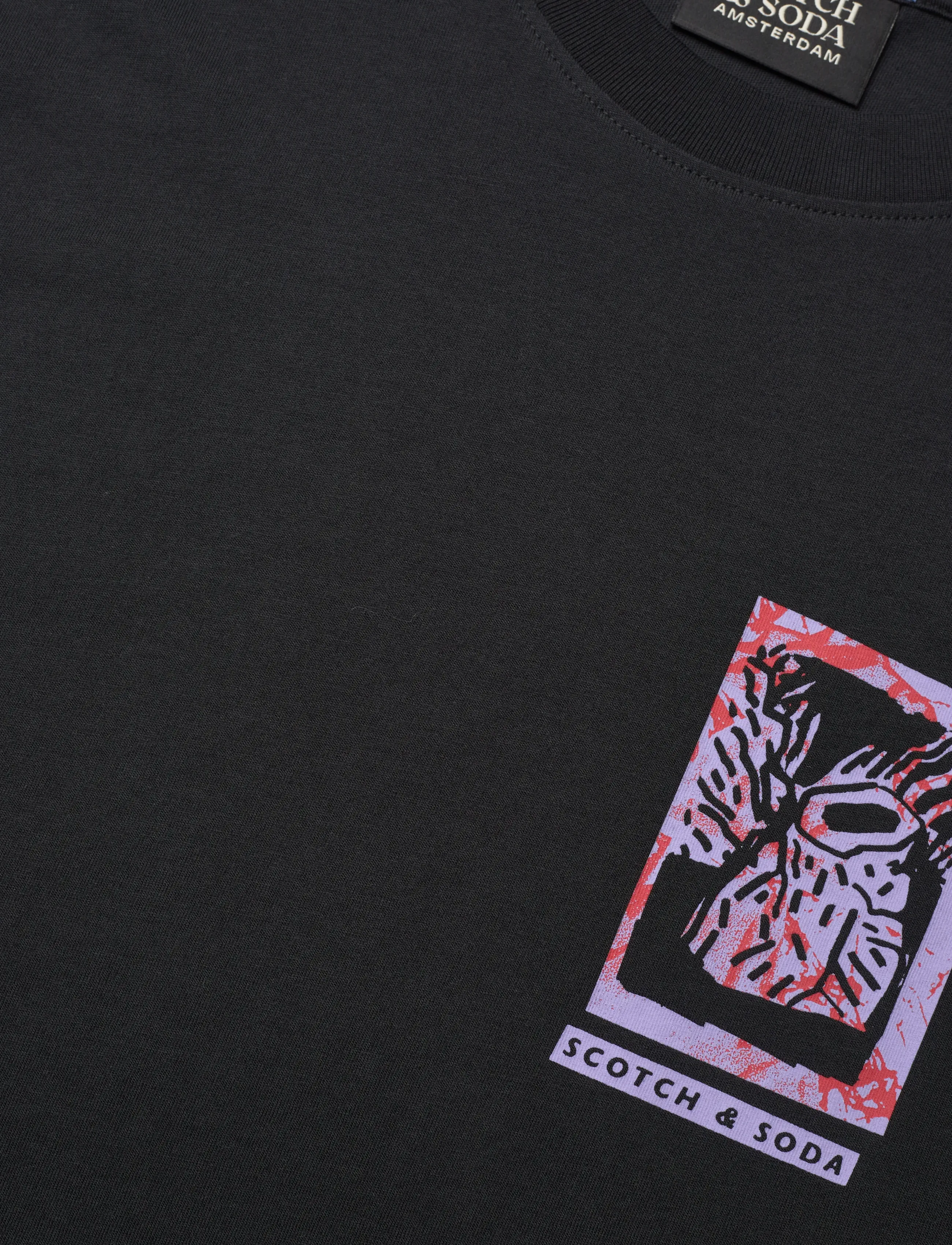 Scotch & Soda - Relaxed Fit Front + Back AW T-shirt - kurzärmelig - meteorite - 2