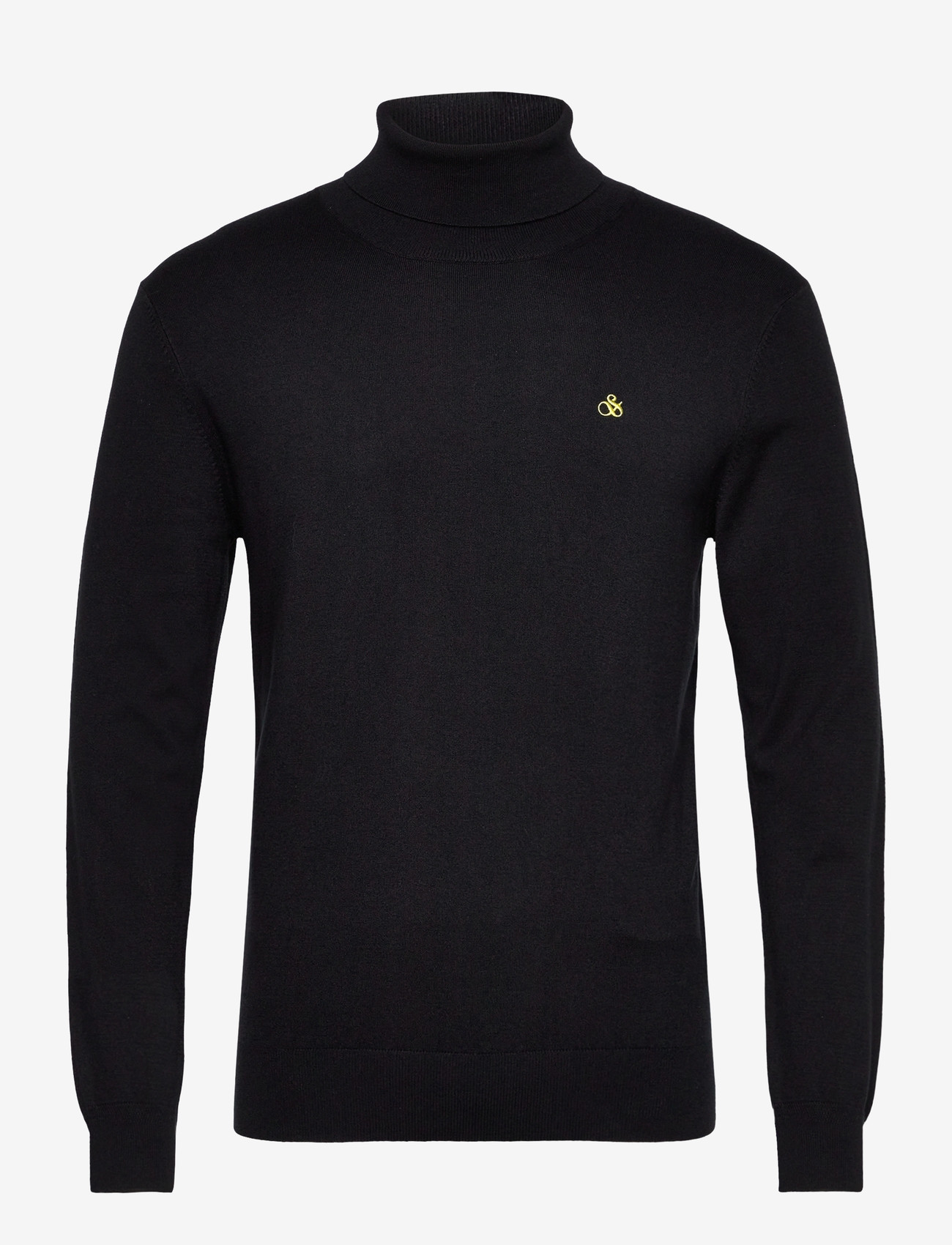Scotch & Soda - Ecovero blend turtleneck sweater - turtlenecks - anthracite - 0