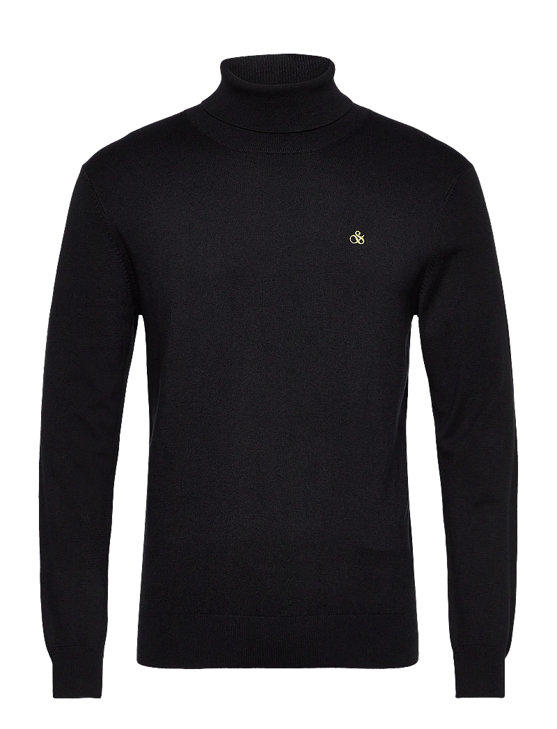 Scotch & Soda - Ecovero blend turtleneck sweater - turtlenecks - anthracite - 0