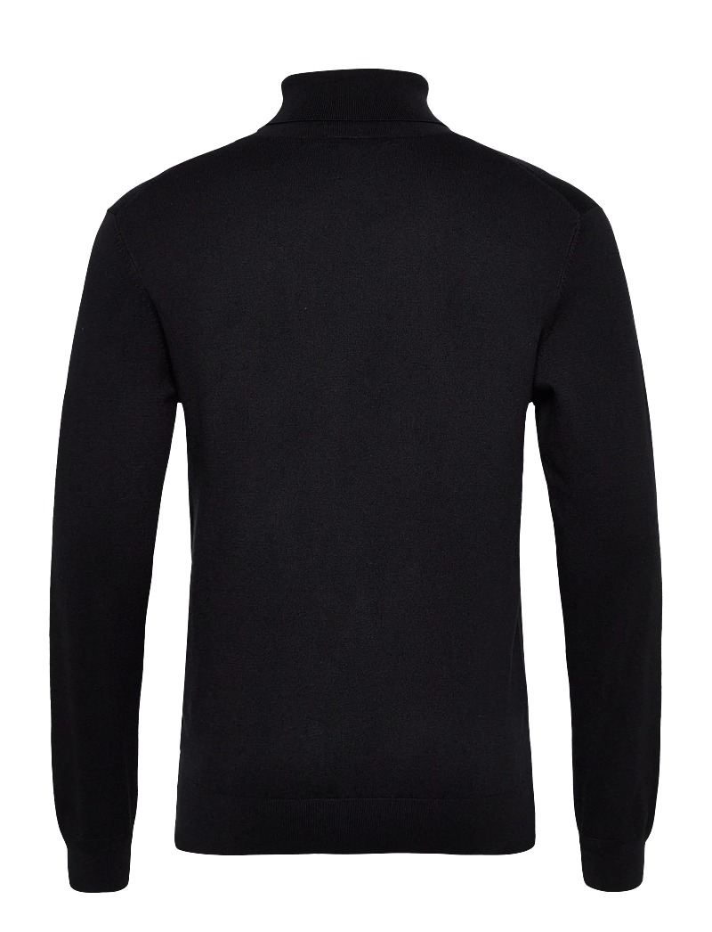 Scotch & Soda - Ecovero blend turtleneck sweater - turtlenecks - anthracite - 1
