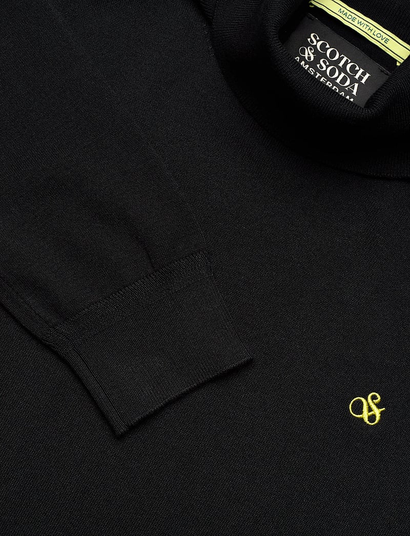 Scotch & Soda - Ecovero blend turtleneck sweater - turtlenecks - anthracite - 2