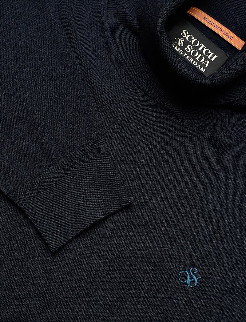 Scotch & Soda - Ecovero blend turtleneck sweater - kõrge kaelusega džemprid - insignia blue - 2