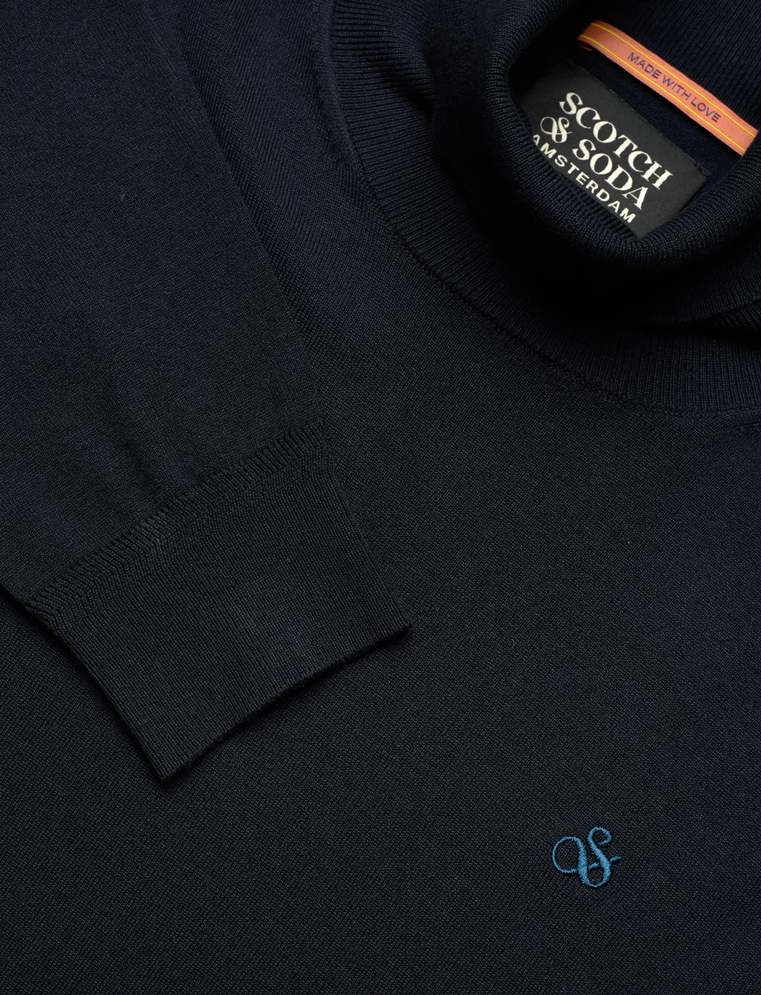 Scotch & Soda - Ecovero blend turtleneck sweater - rúllukragapeysur - insignia blue - 2