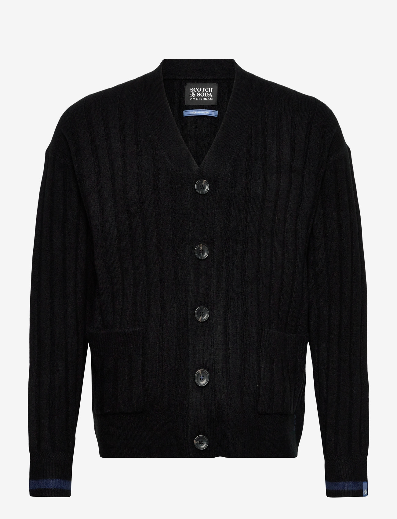 Scotch & Soda - Soft knit dropped shoulder cardigan - sügisesed riided - meteorite - 0
