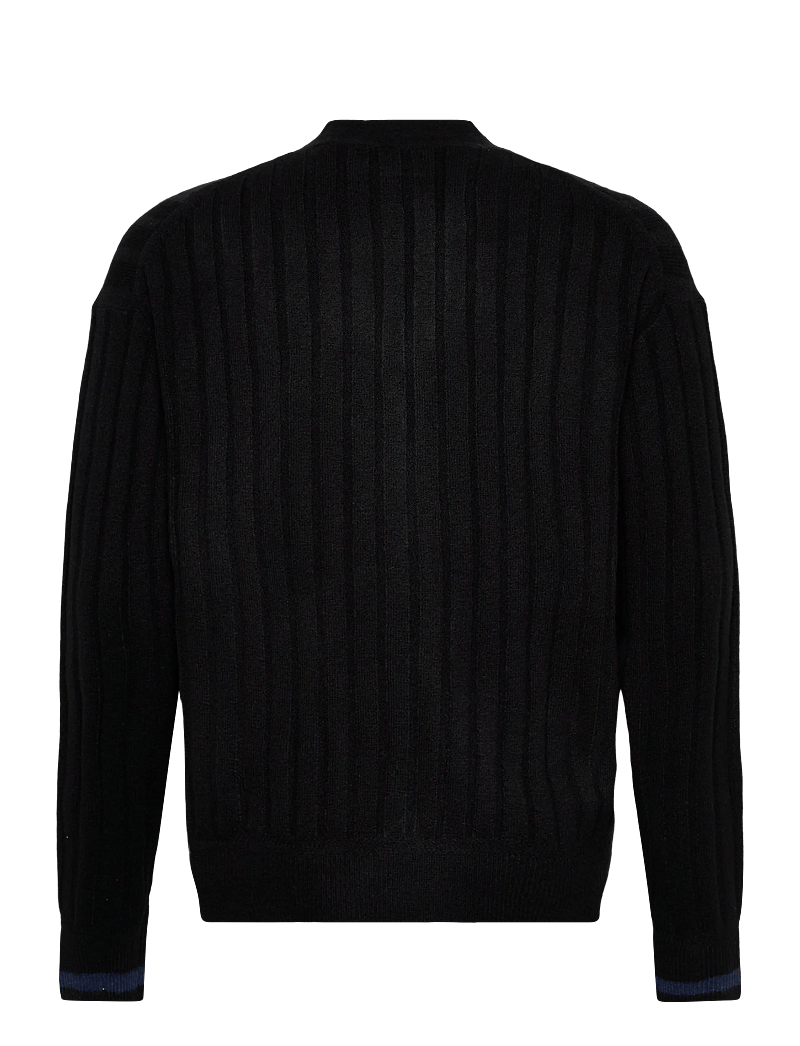 Scotch & Soda - Soft knit dropped shoulder cardigan - cardigans - meteorite - 1