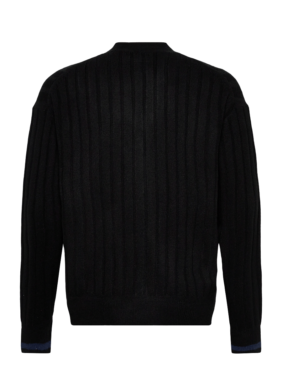 Scotch & Soda - Soft knit dropped shoulder cardigan - cardigans - meteorite - 1
