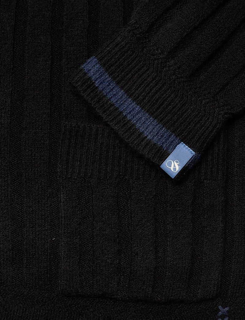 Scotch & Soda - Soft knit dropped shoulder cardigan - cardigans - meteorite - 3