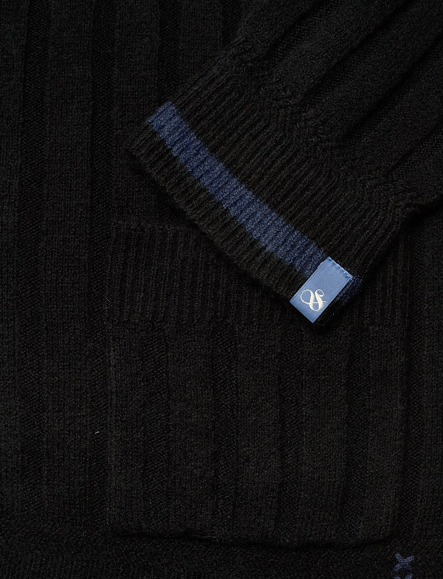 Scotch & Soda - Soft knit dropped shoulder cardigan - cardigans - meteorite - 3