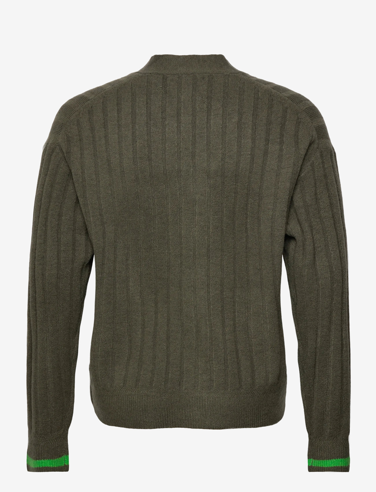 Scotch & Soda - Soft knit dropped shoulder cardigan - cardigans - thyme - 1