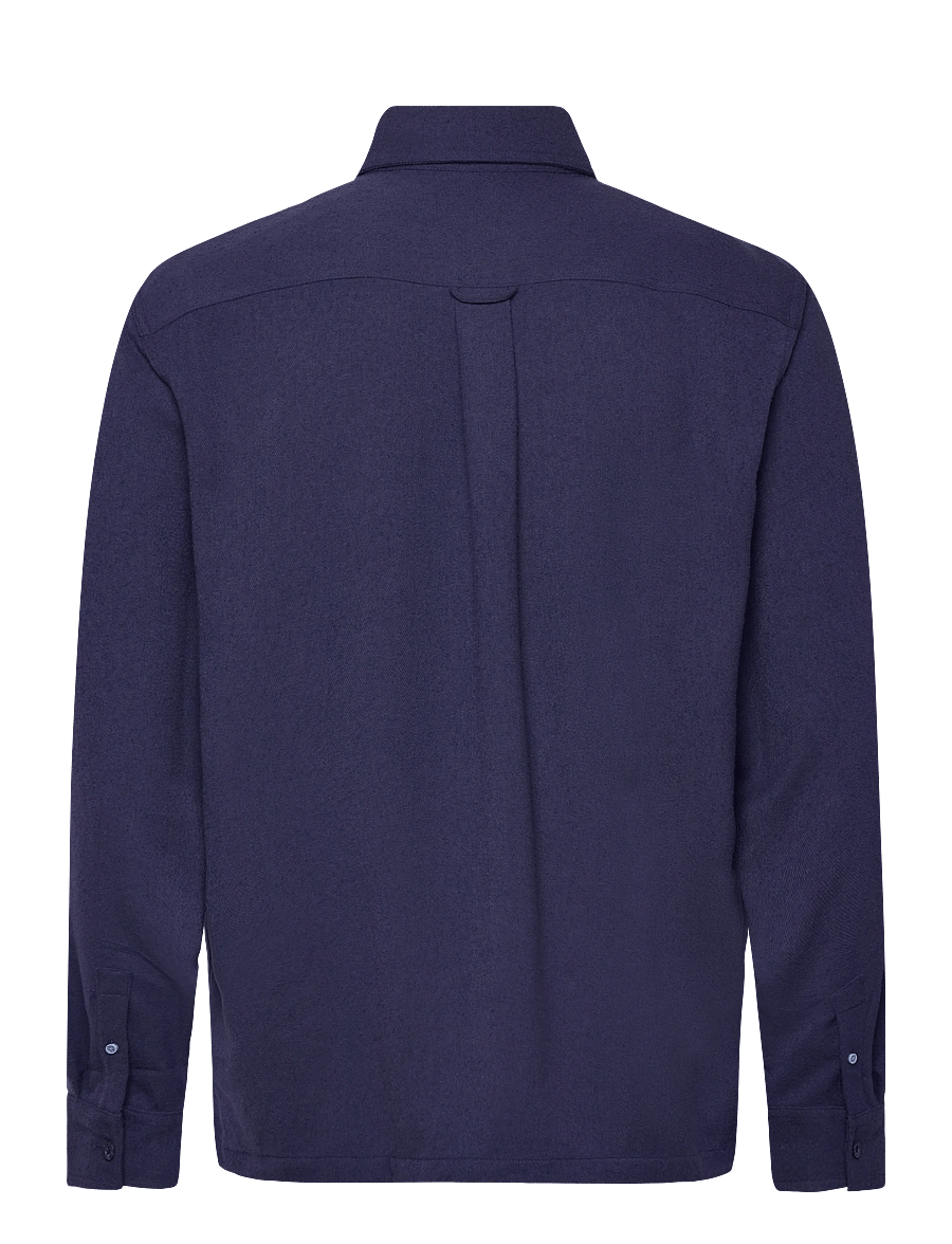 Scotch & Soda - Textured relaxed-fit shirt - Überhemden - peacoat - 1