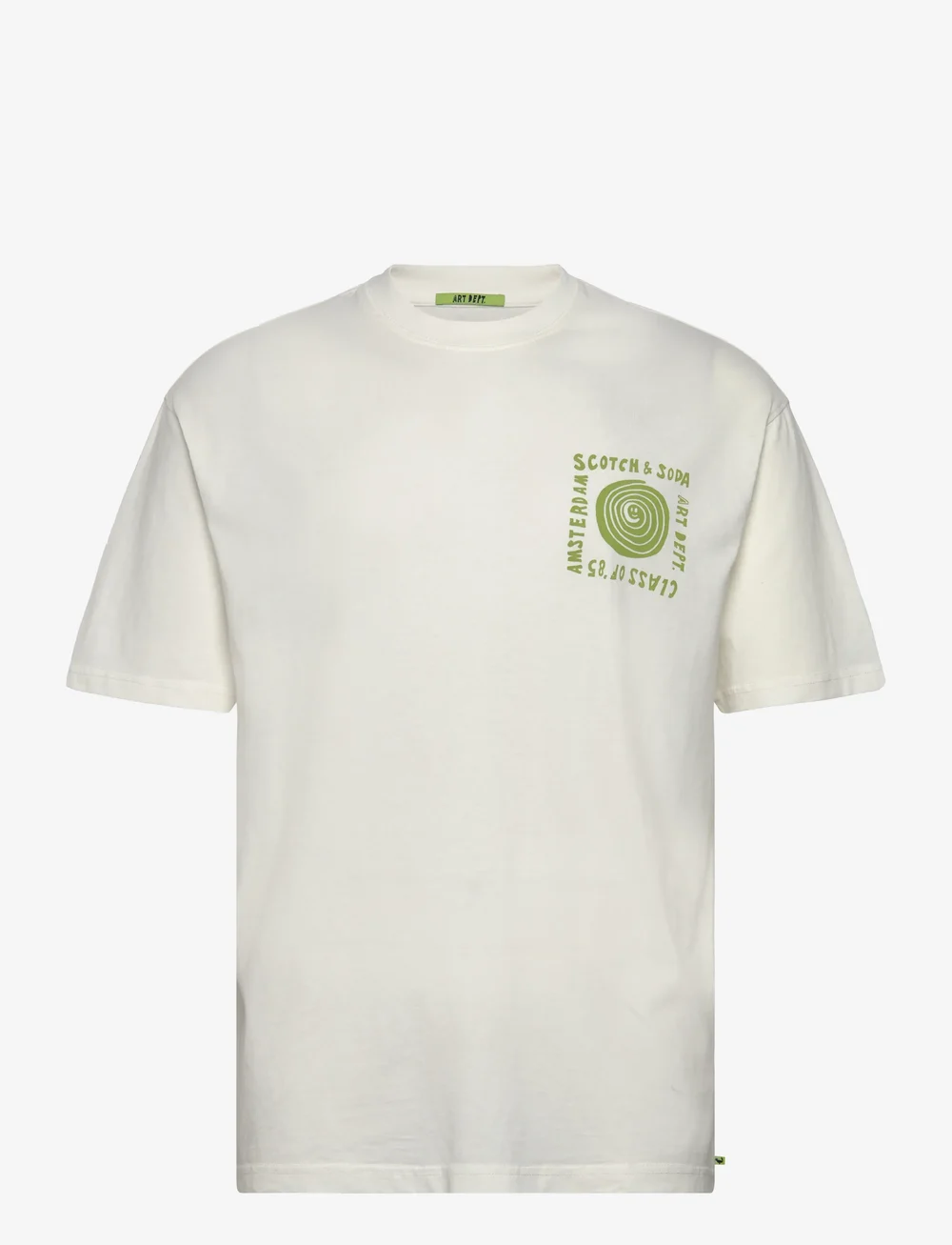 Scotch & Soda - Relaxed-fit washed artwork t-shirt - t-shirts à manches courtes - bright white - 0