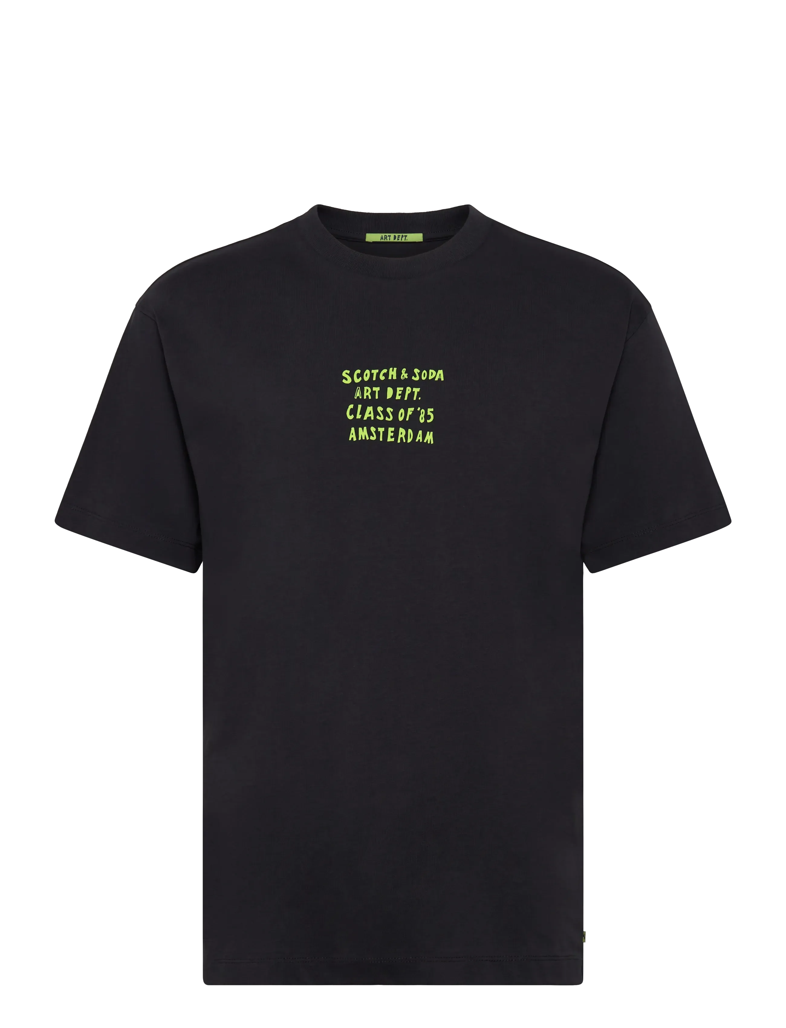 SCOTCH & SODA Relaxed-Fit Artwork T-Shirt Schwarz - S - Herren