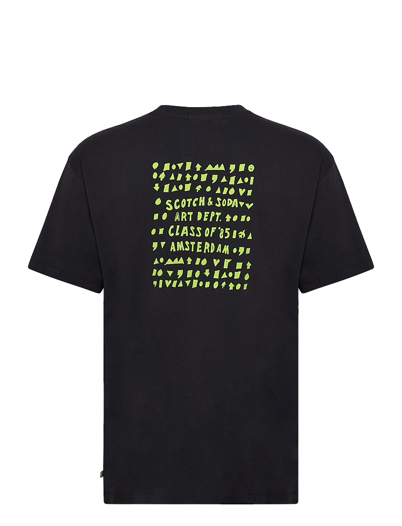 Scotch & Soda - Relaxed-fit artwork t-shirt - kortärmade t-shirts - charcoal art - 1