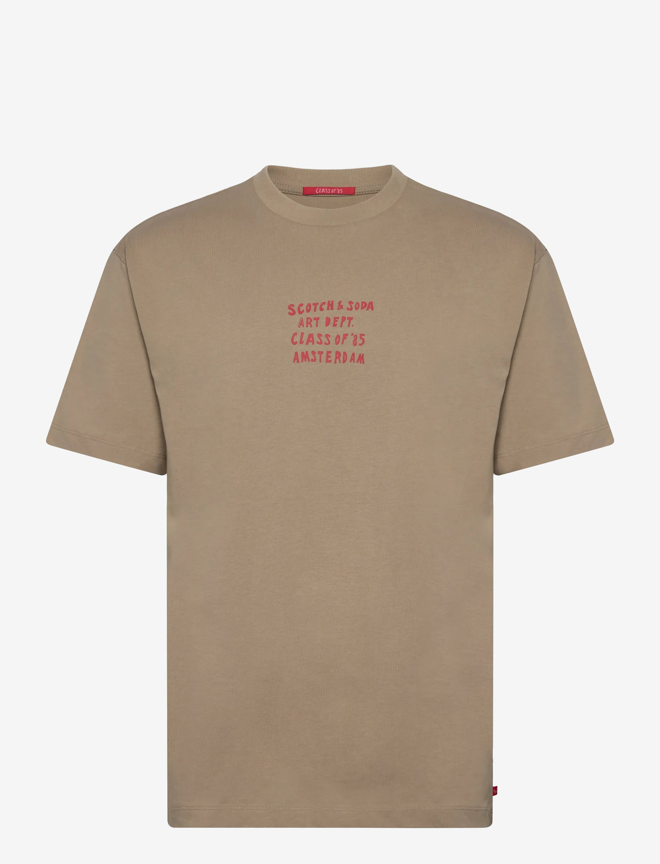 Scotch & Soda - Relaxed-fit artwork t-shirt - kurzärmelig - plaza taupe - 0
