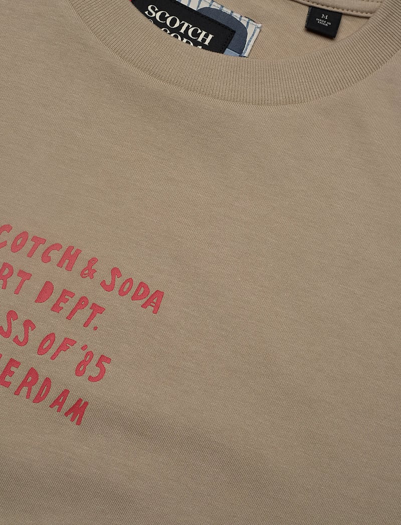 Scotch & Soda - Relaxed-fit artwork t-shirt - kortærmede t-shirts - plaza taupe - 2