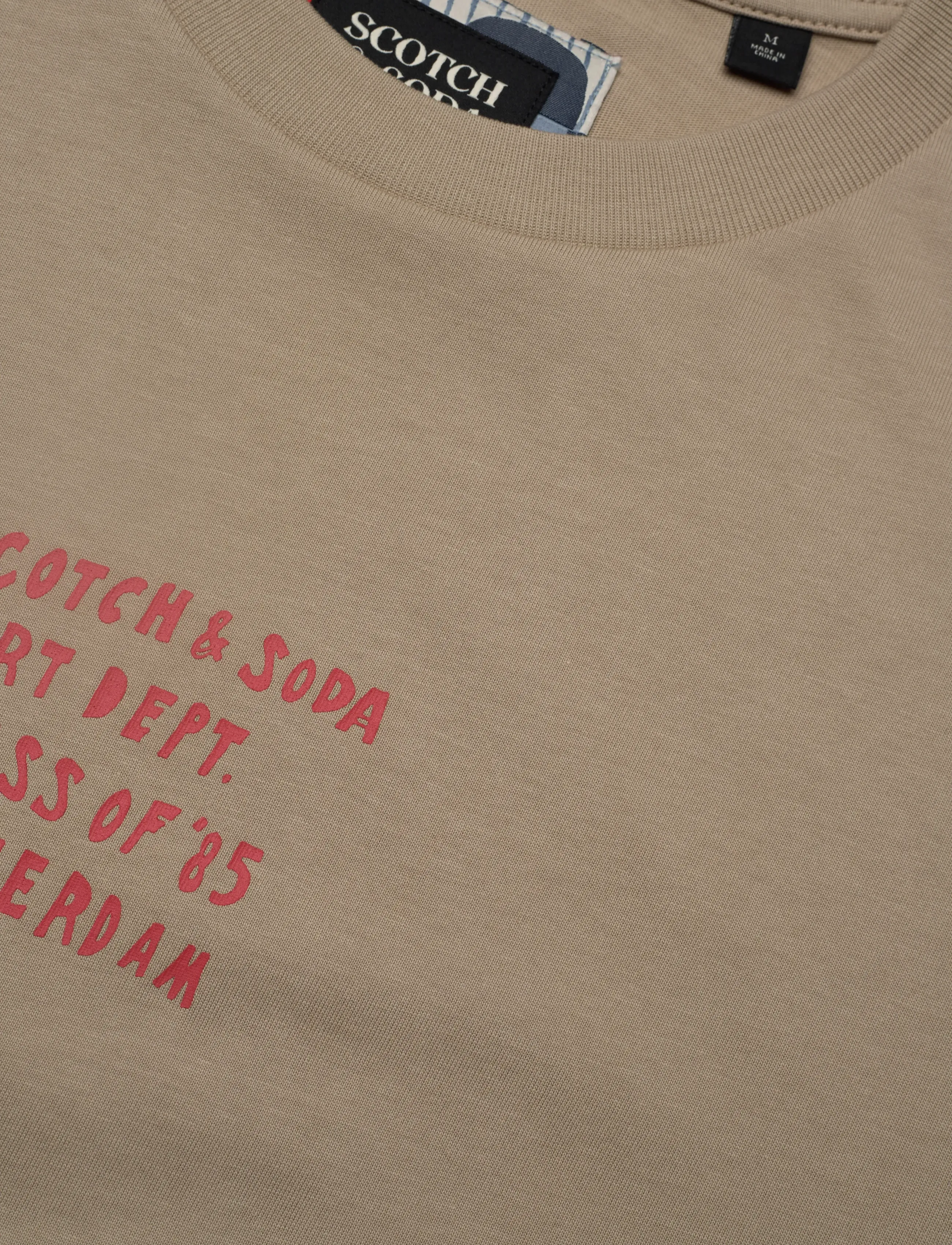 Scotch & Soda - Relaxed-fit artwork t-shirt - kortermede t-skjorter - plaza taupe - 2