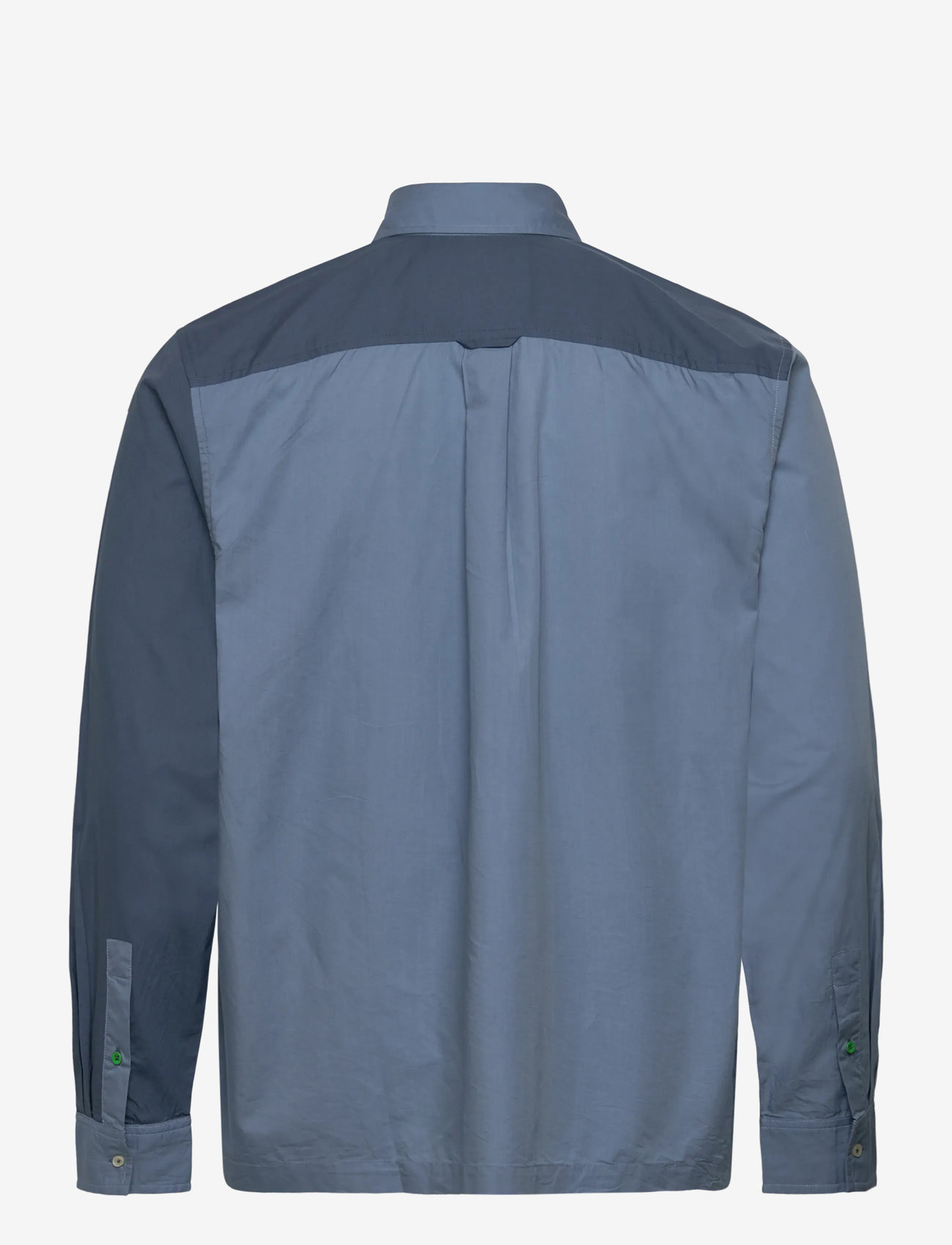 Scotch & Soda - Relaxed-fit letters poplin shirt - mustriga särgid - faded denim - 1