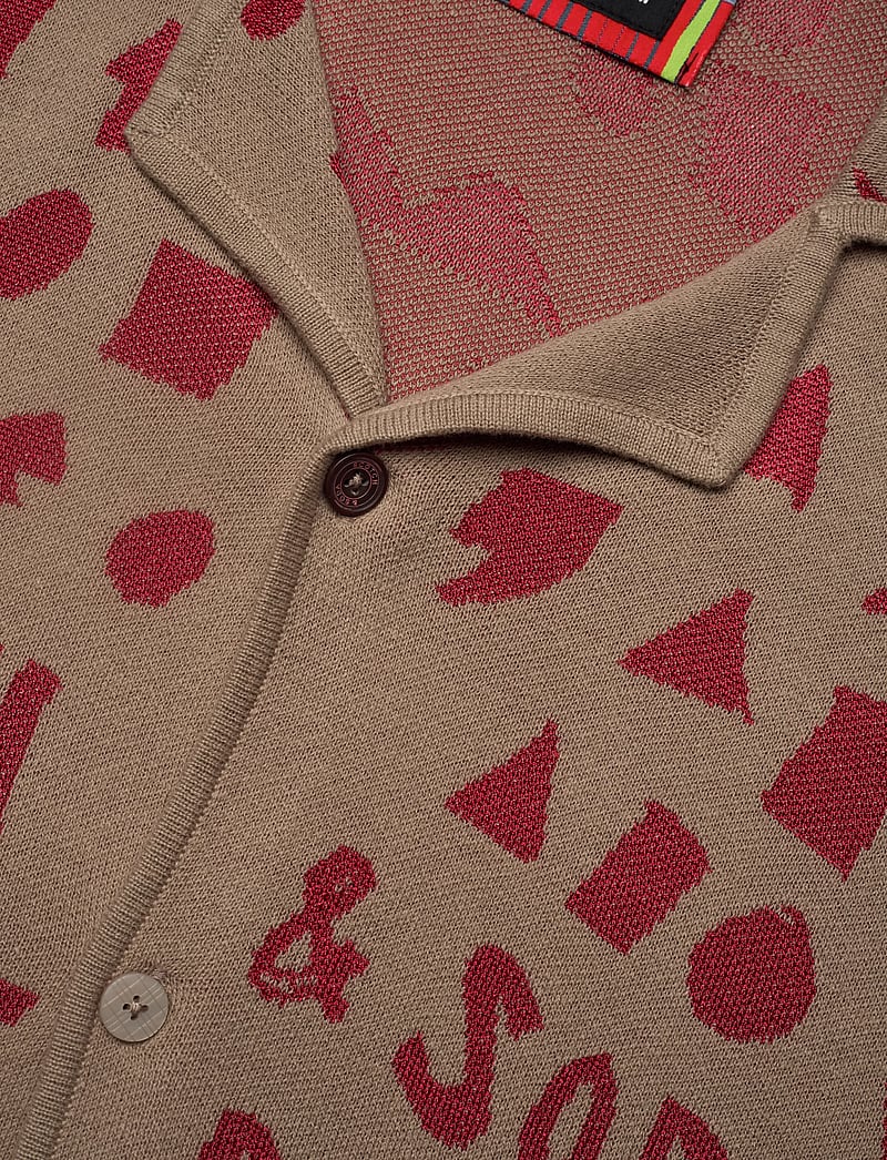 Scotch & Soda - Jacquard knitted shirt - mønstrede skjorter - plaza taupe - 2