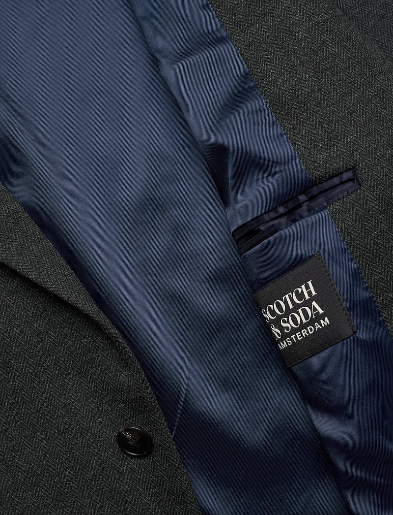 Scotch & Soda - Tailored jersey regular fit blazer - einreiher - sky captain herringbone - 4