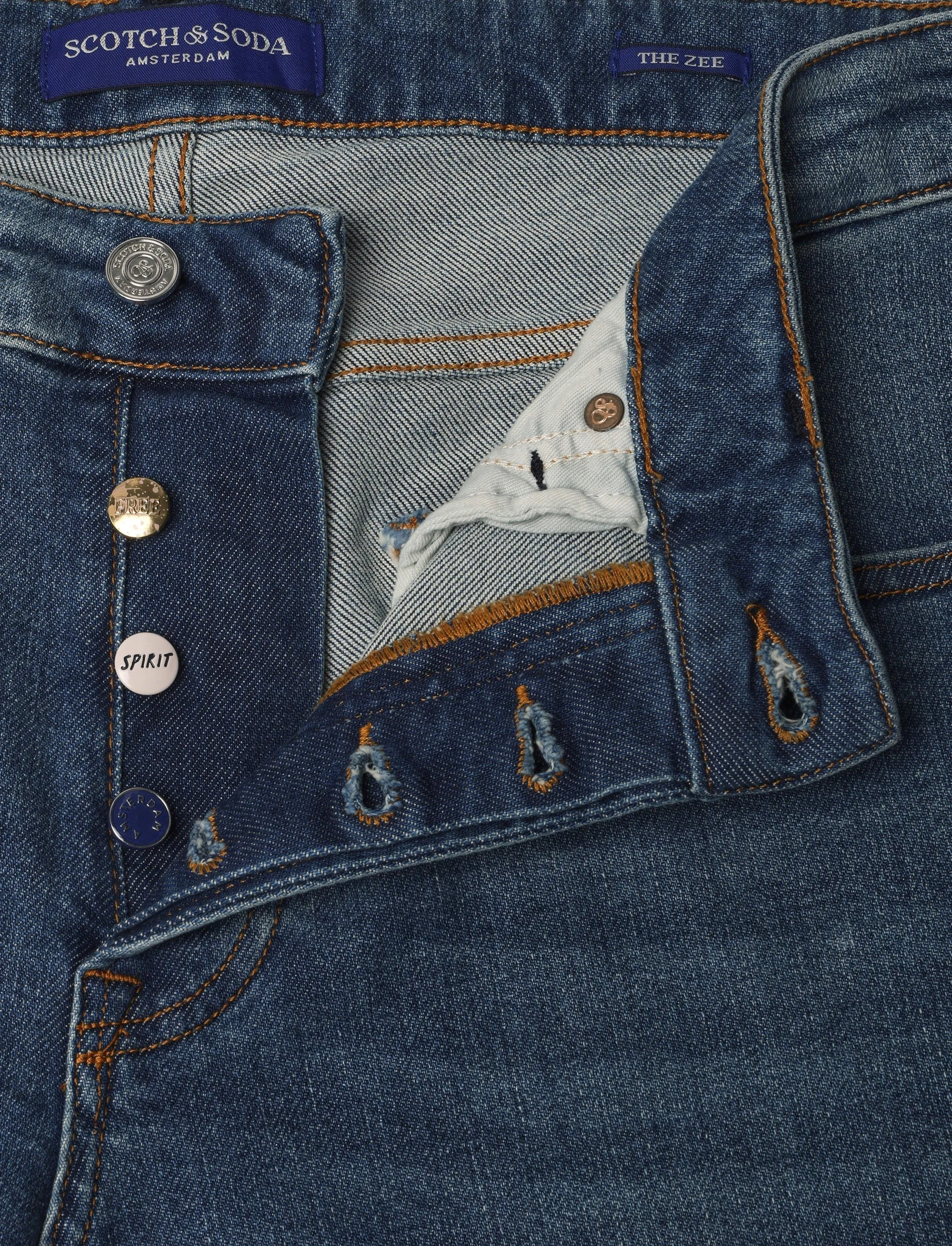 Scotch & Soda - CORE The Zee straight fit jeans Blue Moves - regular jeans - blue moves - 5
