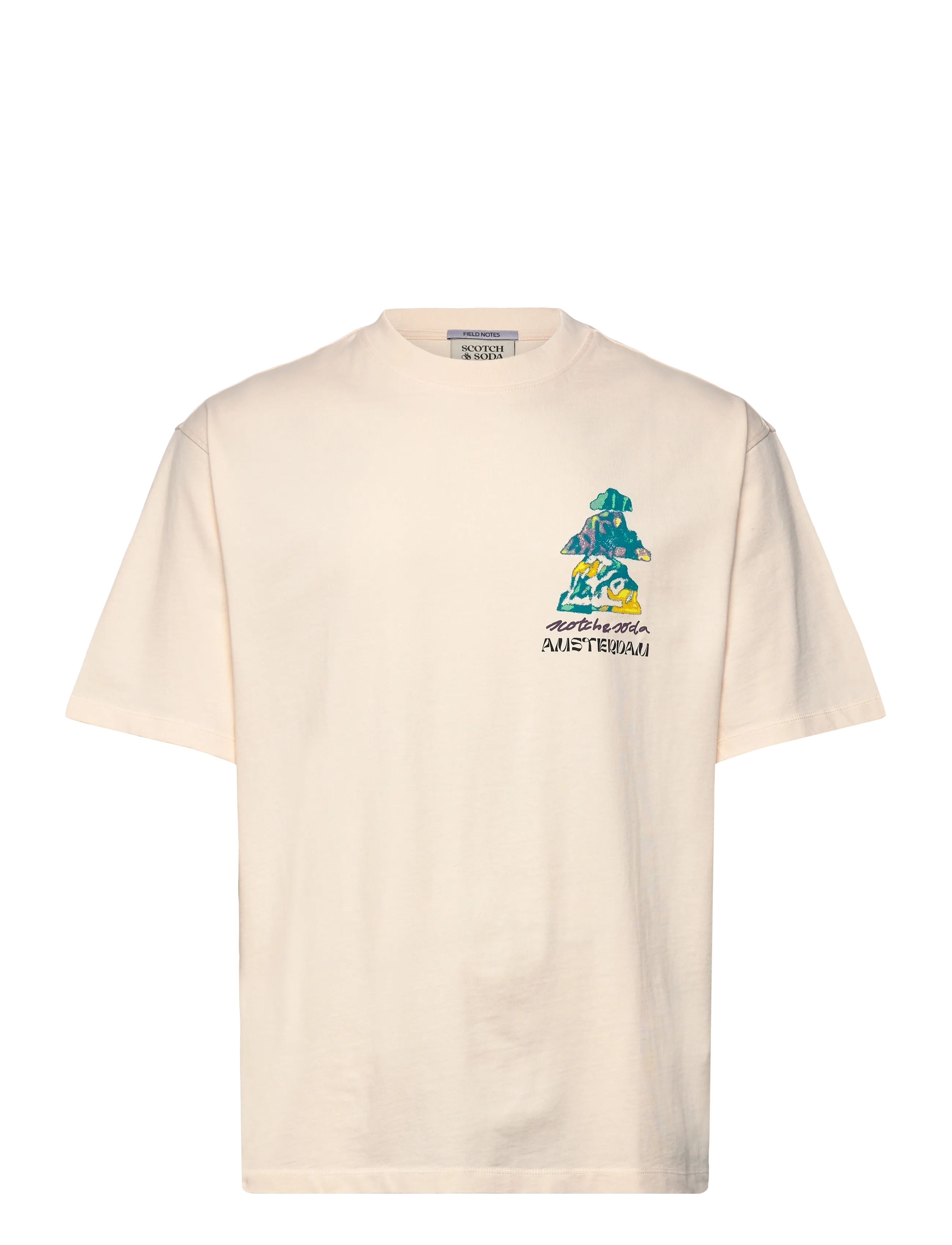 Loose fit front and back artwork t-shirt - EGGNOG