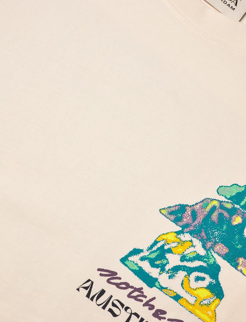 Scotch & Soda - Loose fit front and back artwork t-shirt - kortærmede t-shirts - eggnog - 2