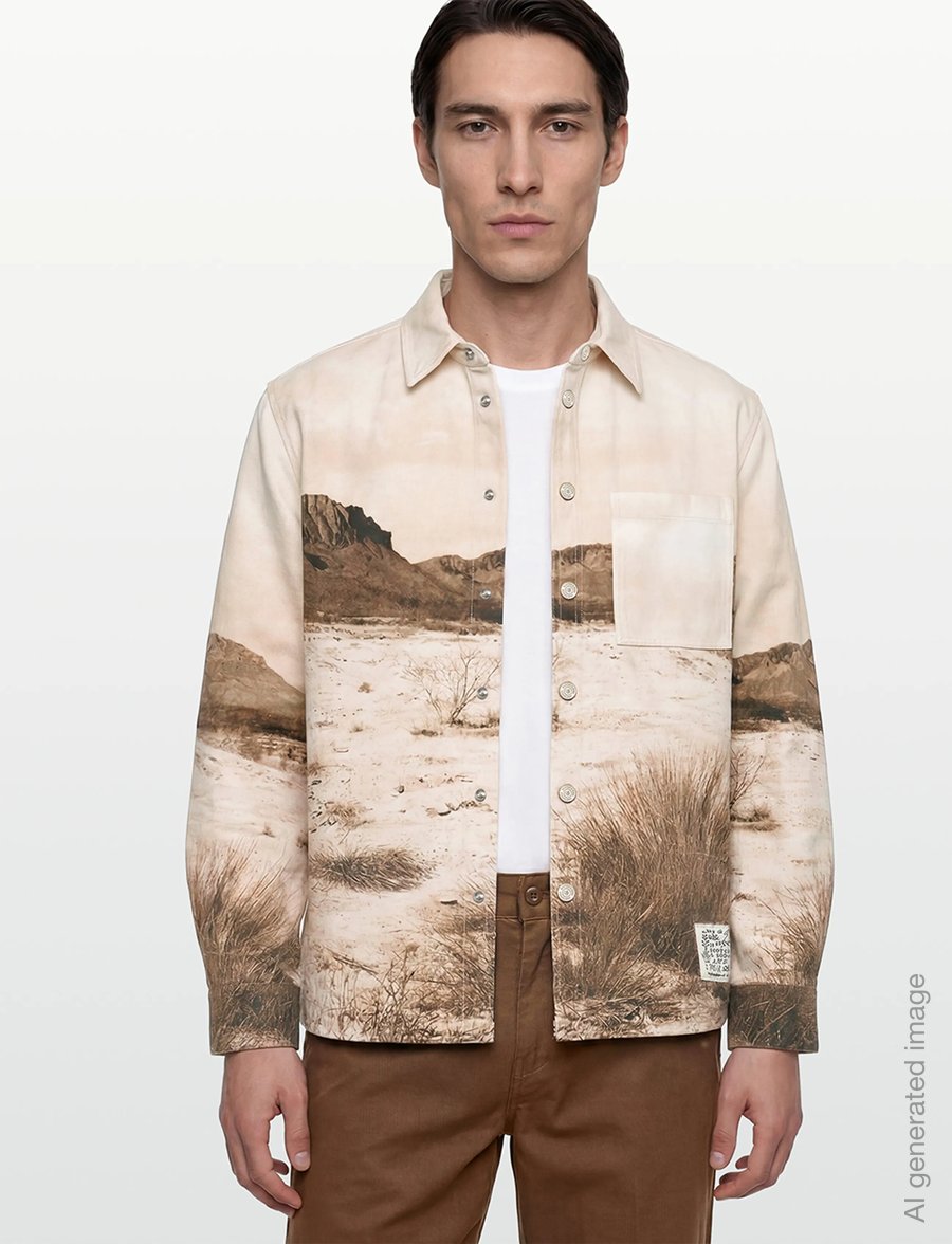Scotch & Soda - Scenery Overshirt - gemusterte hemden - longhorn sepia - 3