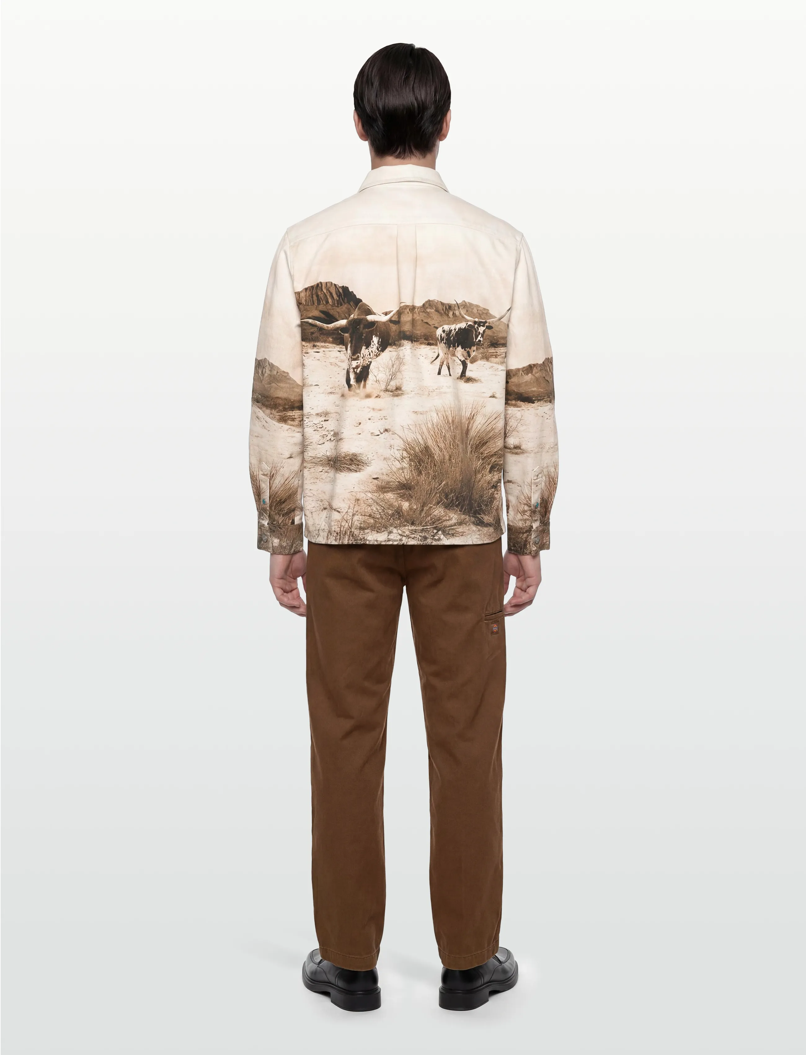 Scotch & Soda - Scenery Overshirt - hemden mit muster - longhorn sepia - 4