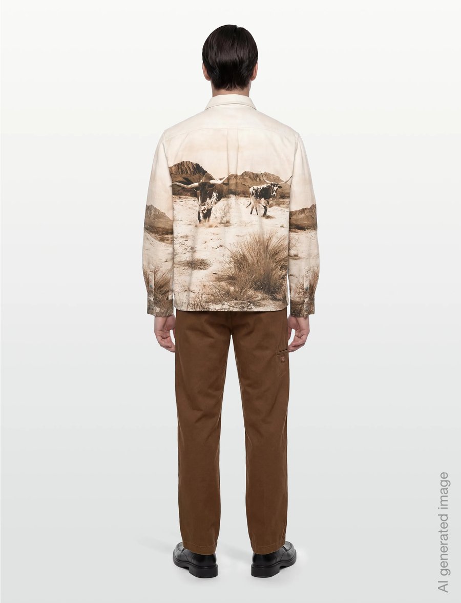 Scotch & Soda - Scenery Overshirt - gemusterte hemden - longhorn sepia - 4
