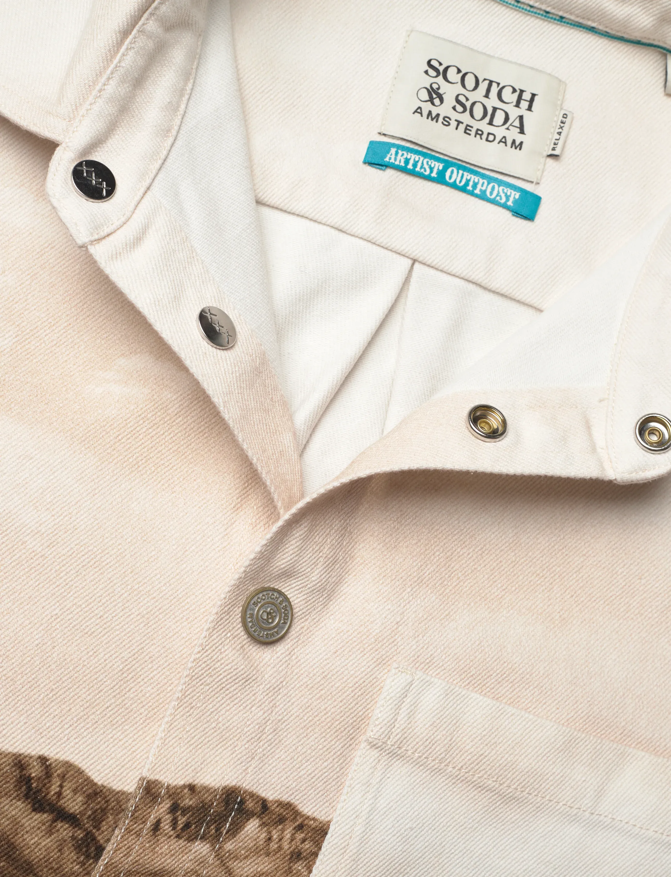 Scotch & Soda - Scenery Overshirt - hemden mit muster - longhorn sepia - 5