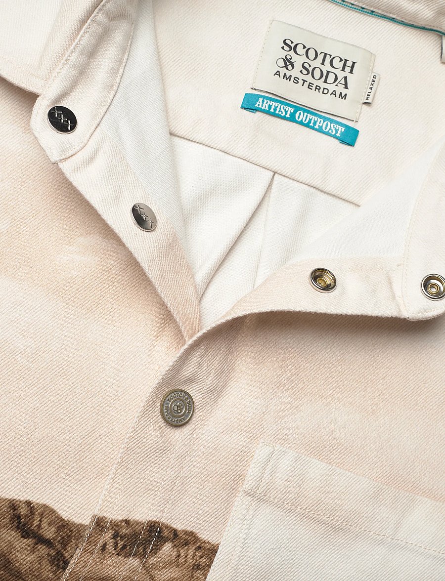 Scotch & Soda - Scenery Overshirt - gemusterte hemden - longhorn sepia - 5