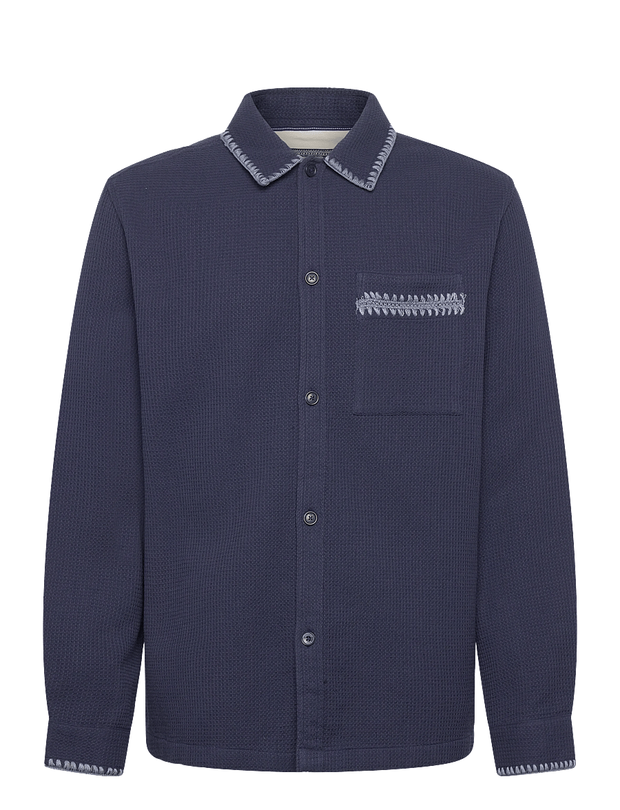 Scotch & Soda - Waffle Structure Relaxedfit Shirt - casual hemden - pageant blue - 1
