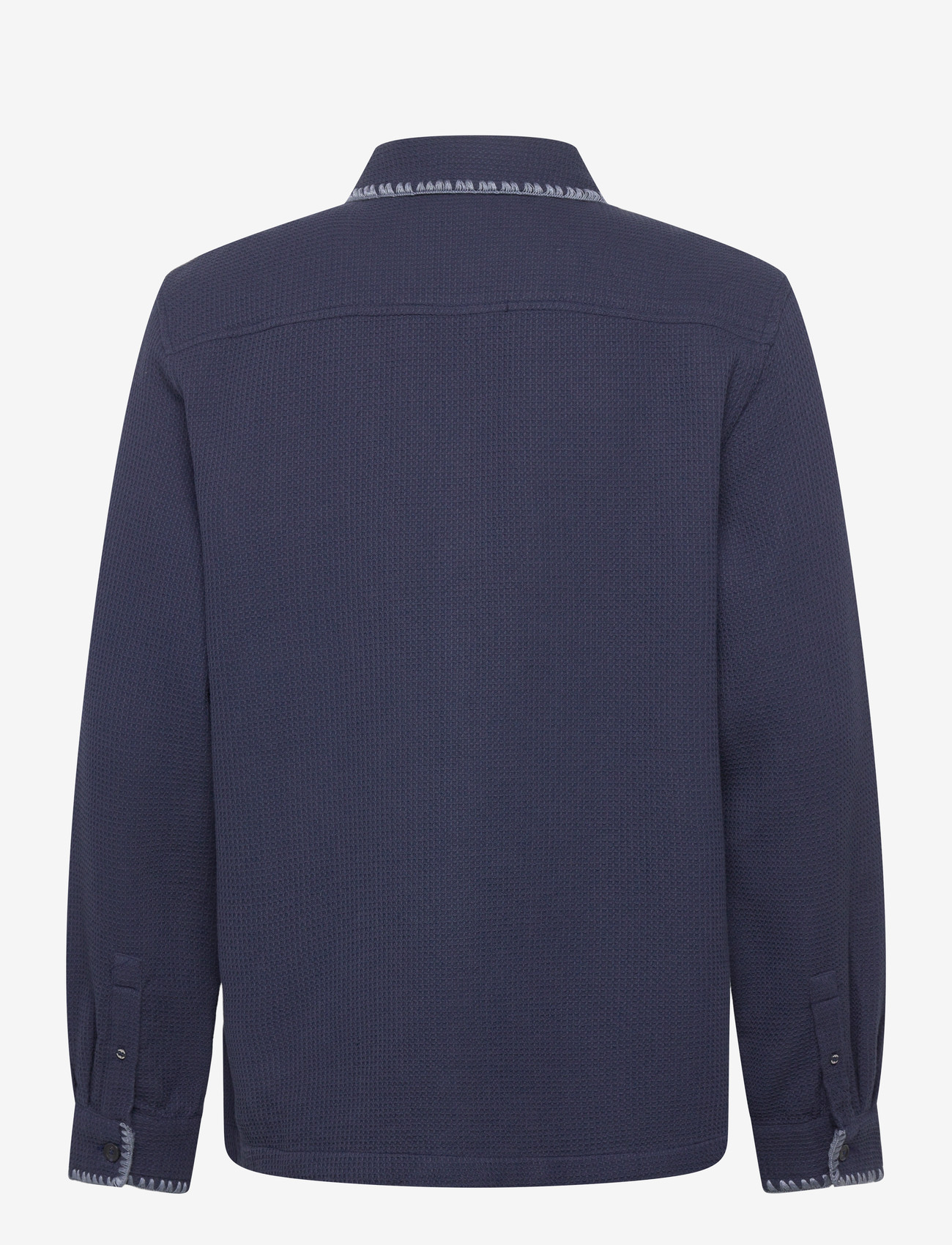 Scotch & Soda - Waffle Structure Relaxedfit Shirt - casual skjorter - pageant blue - 2