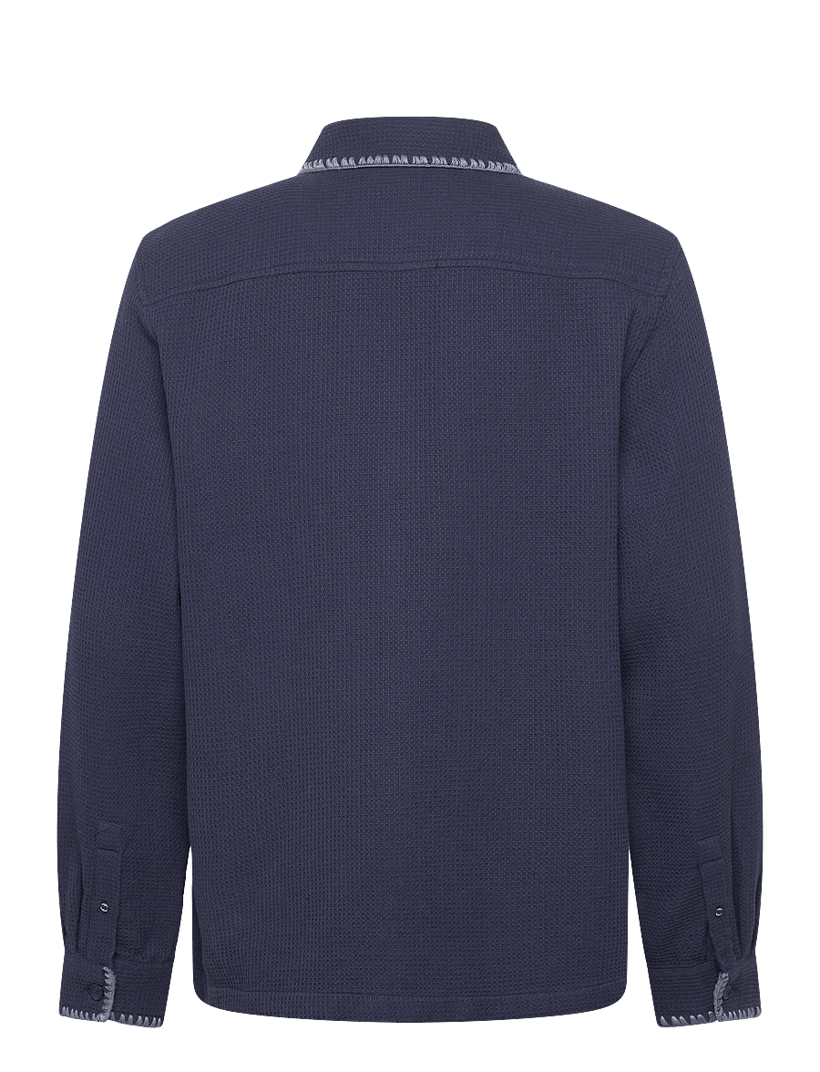 Scotch & Soda - Waffle Structure Relaxedfit Shirt - casual hemden - pageant blue - 2