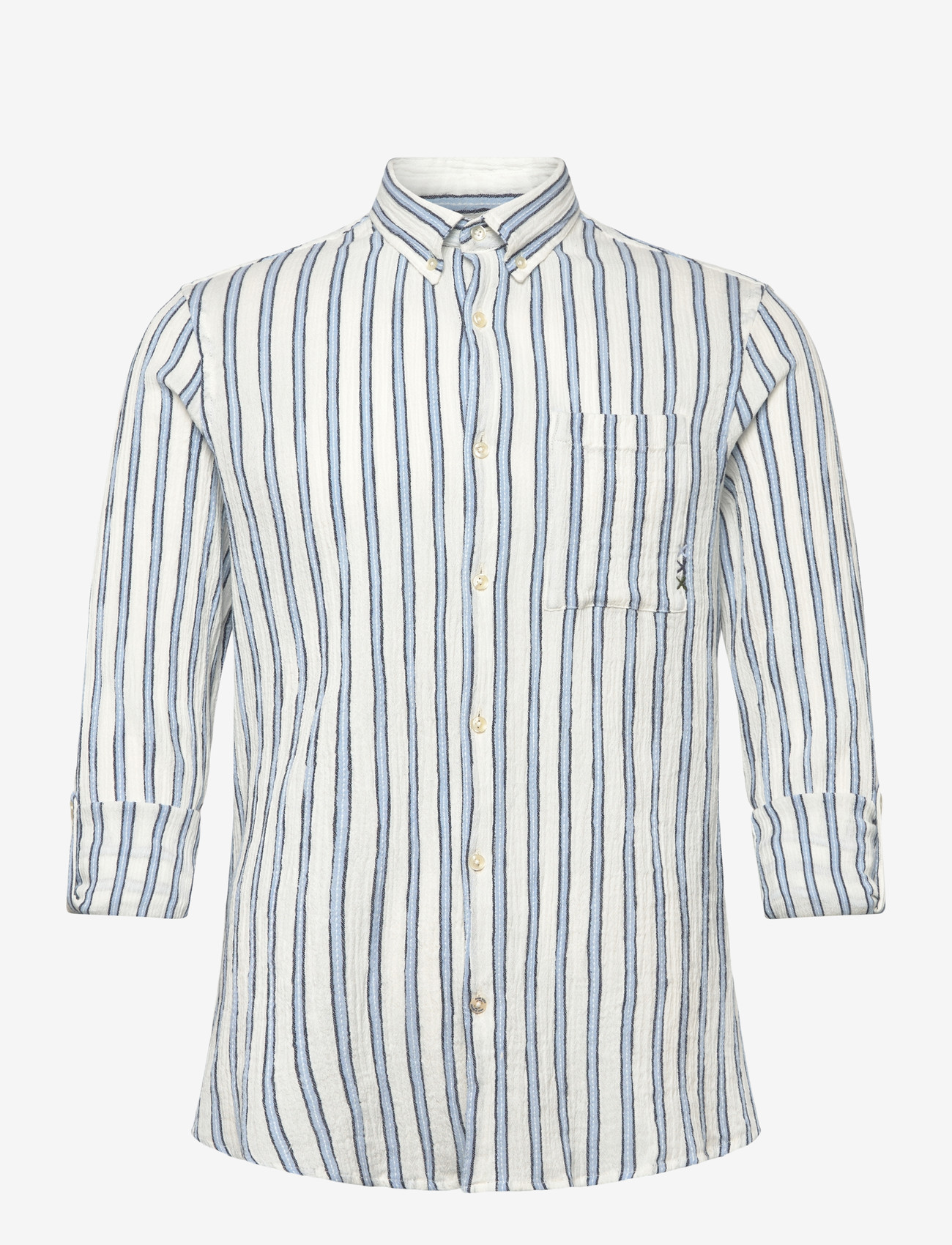 Scotch & Soda - Striped Crinkle Structure Regularfit Shirt - gestreifte hemden - windsurfer stripe - 2