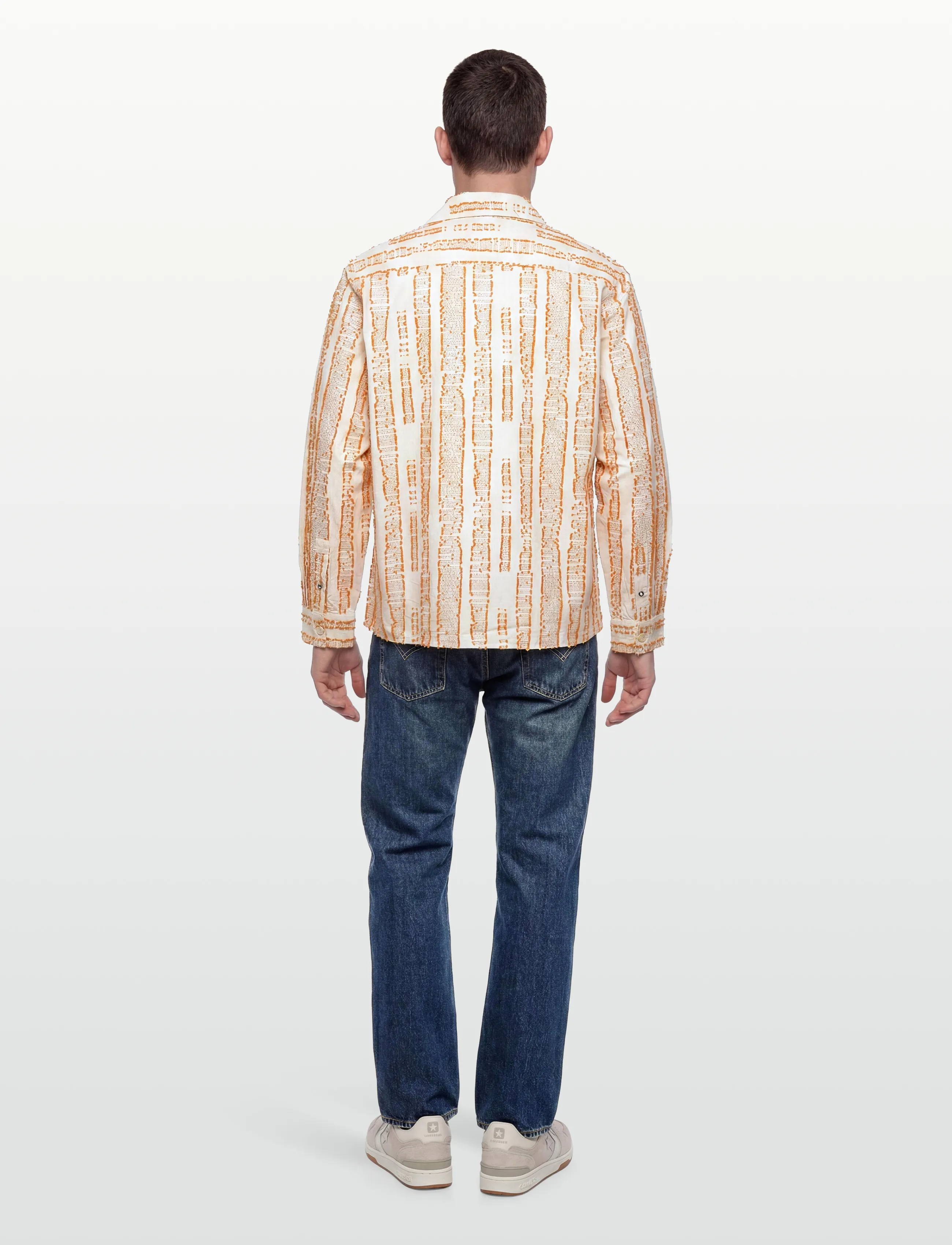 Scotch & Soda - Jacquard Structure Boxyfit Shirt - pattern shirts - eggnog - 4