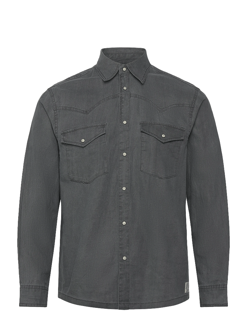 Scotch & Soda - Denim Relaxedfit Washed Shirt - denimskjorter - meteorite - 0