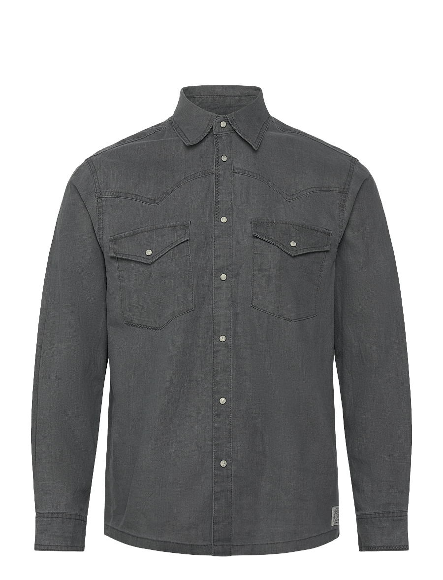 Scotch & Soda - Denim Relaxedfit Washed Shirt - teksasärgid - meteorite - 1