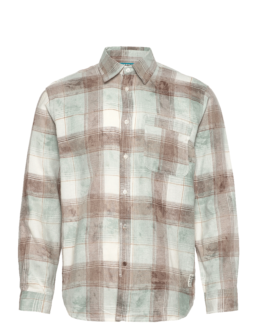 Scotch & Soda - Washed Check Relaxedfit Shirt - flannel-skjorter - tahitian teal check - 1