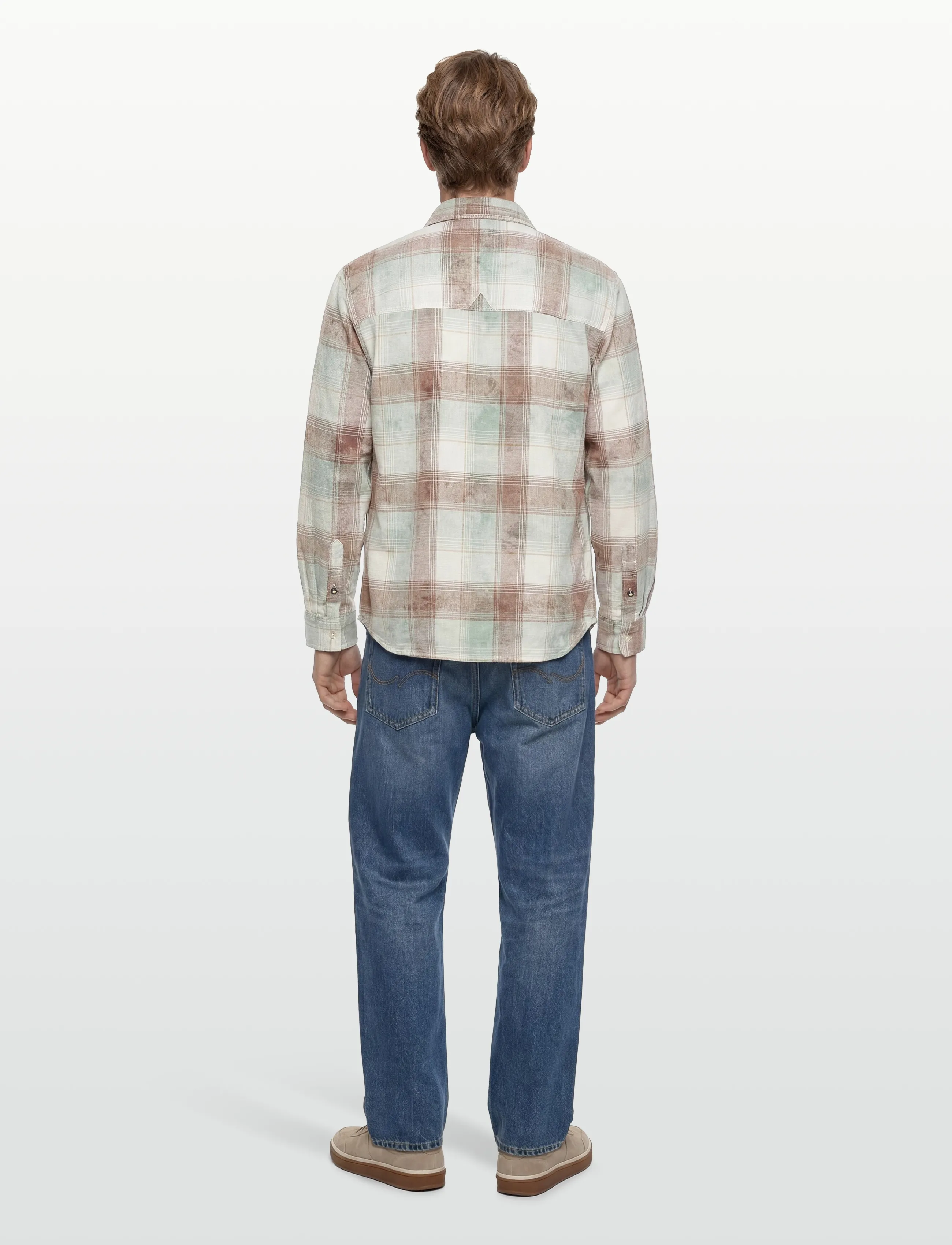Scotch & Soda - Washed Check Relaxedfit Shirt - flannel-skjorter - tahitian teal check - 4