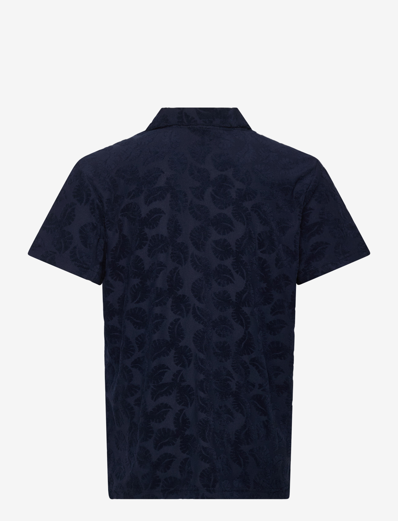 Scotch & Soda - Terry Jacquard Regularfit Shortsleeved Shirt - pattern shirts - pageant blue - 1
