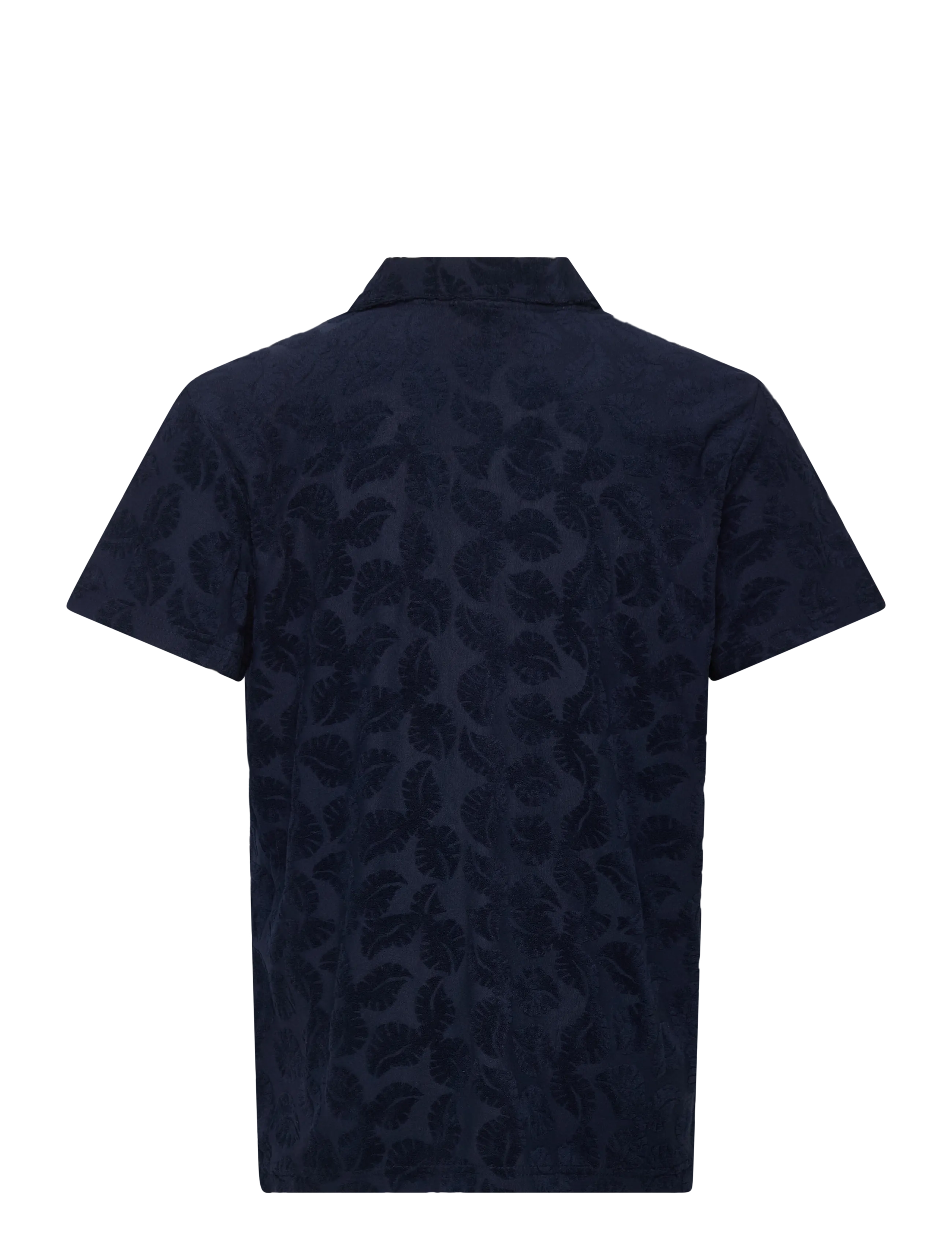 Scotch & Soda - Terry Jacquard Regularfit Shortsleeved Shirt - gemusterte hemden - pageant blue - 1