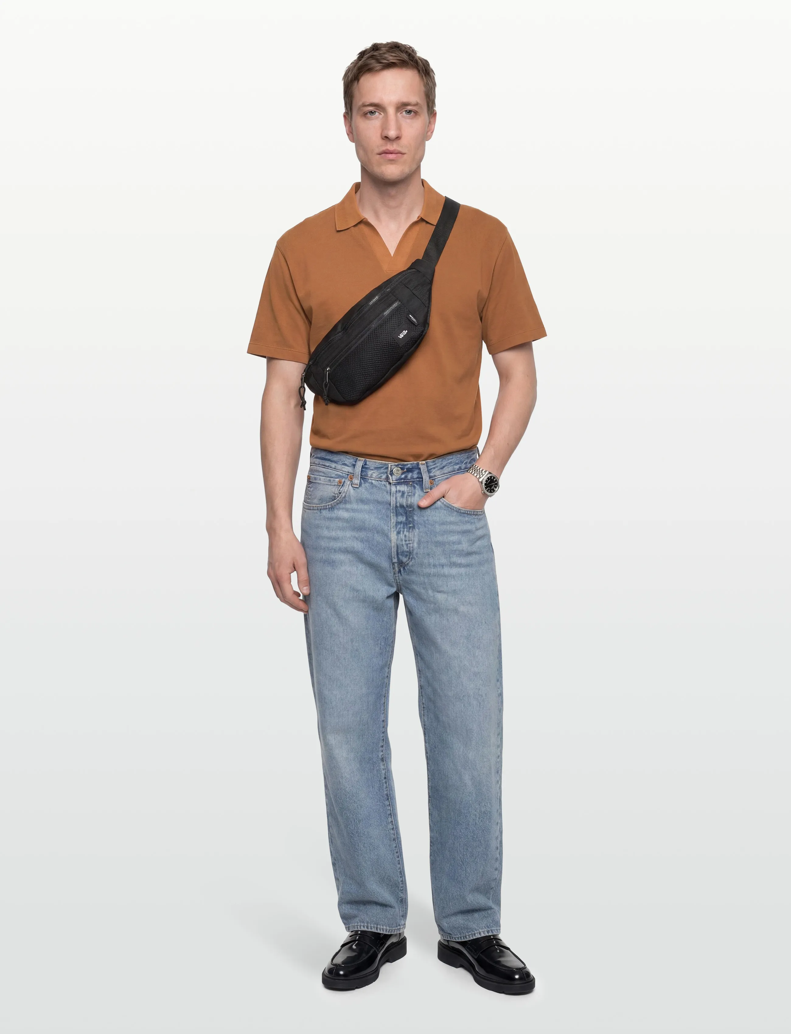 Scotch & Soda 3 Crosses Pique Relaxedfit Garmentdyed Polo - Clothing - CATHAY SPICE / brown