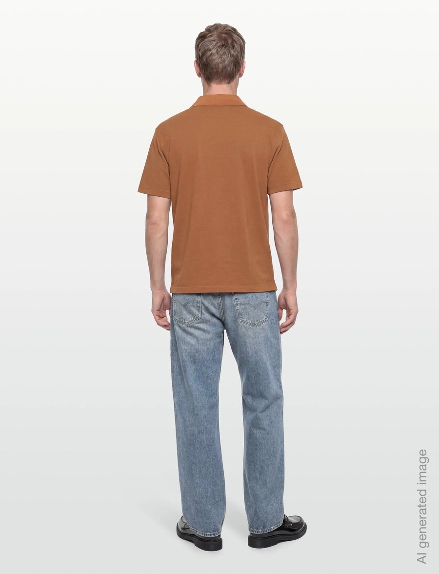 Scotch & Soda - 3 Crosses Pique Relaxedfit Garmentdyed Polo - kortærmede poloer - cathay spice - 4