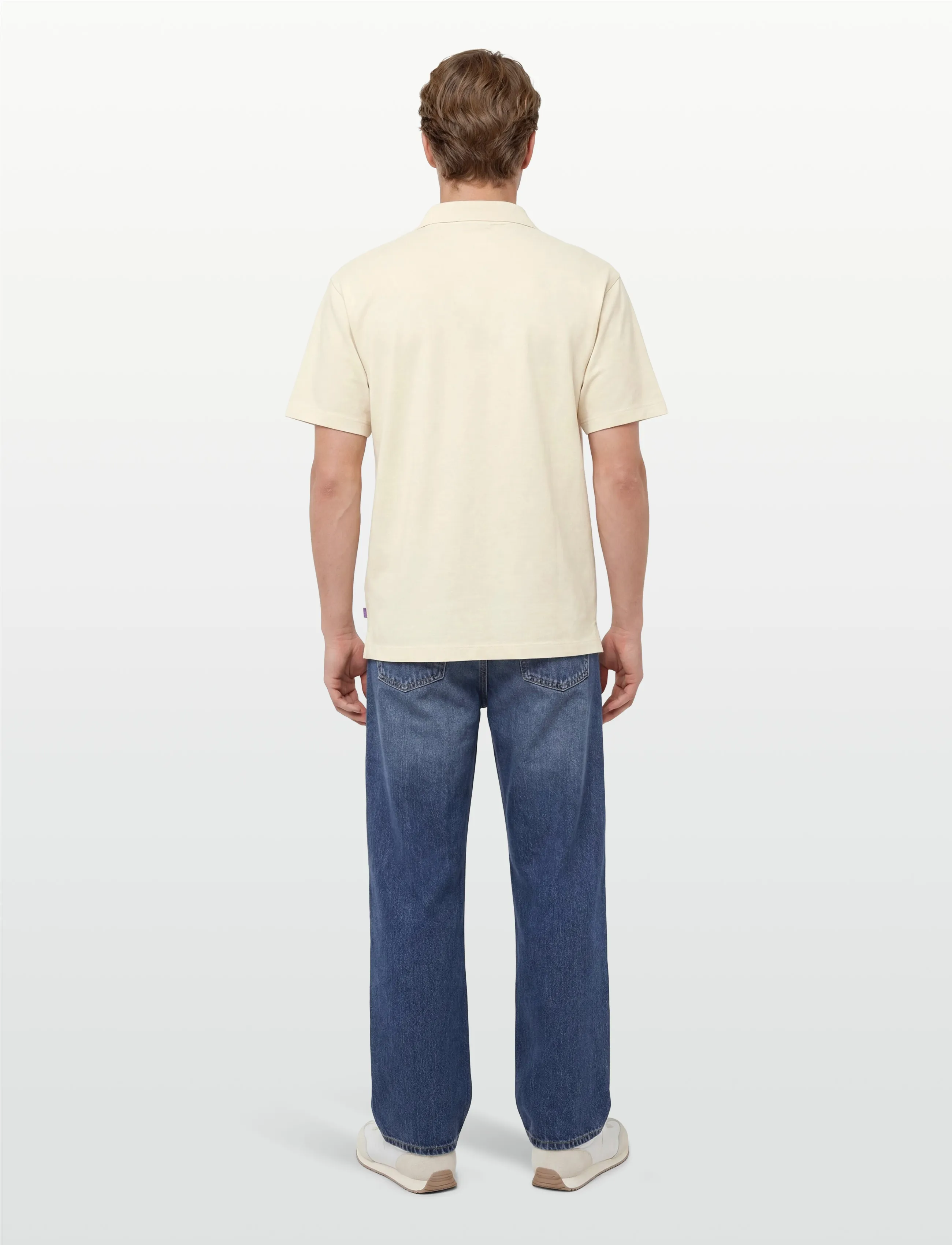 Scotch & Soda - 3 Crosses Pique Relaxedfit Garmentdyed Polo - kortærmede poloer - eggnog - 4